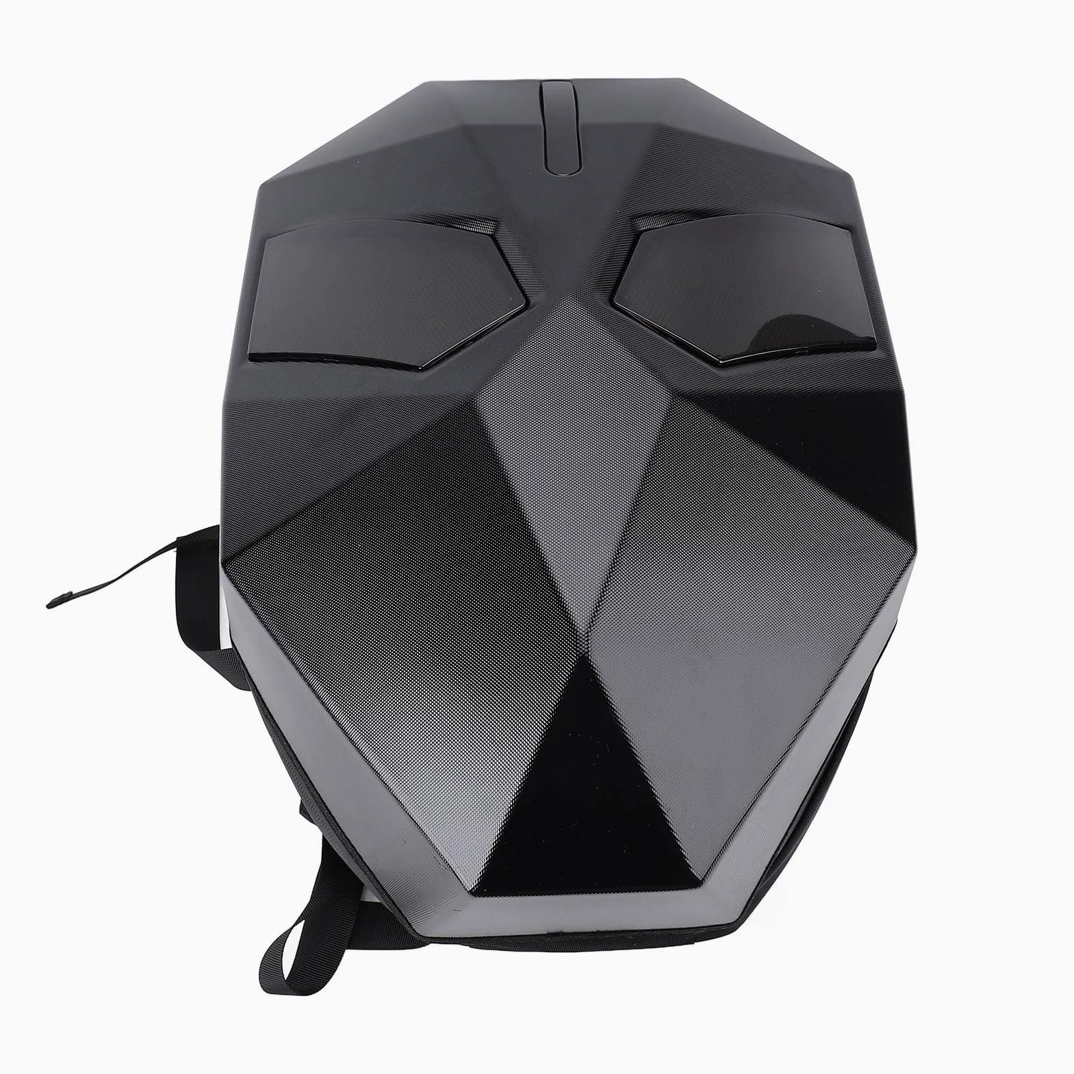 YWBL-WH Zaino per Moto a LED, Borsa per Casco di Grande capacità con Guscio Rigido con Schermo Programmabile per Uomo
