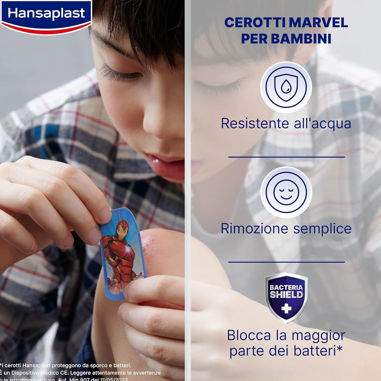 Hansaplast Cerotti MARVEL Spider-Man Capitan America Hulk 20 sztuk