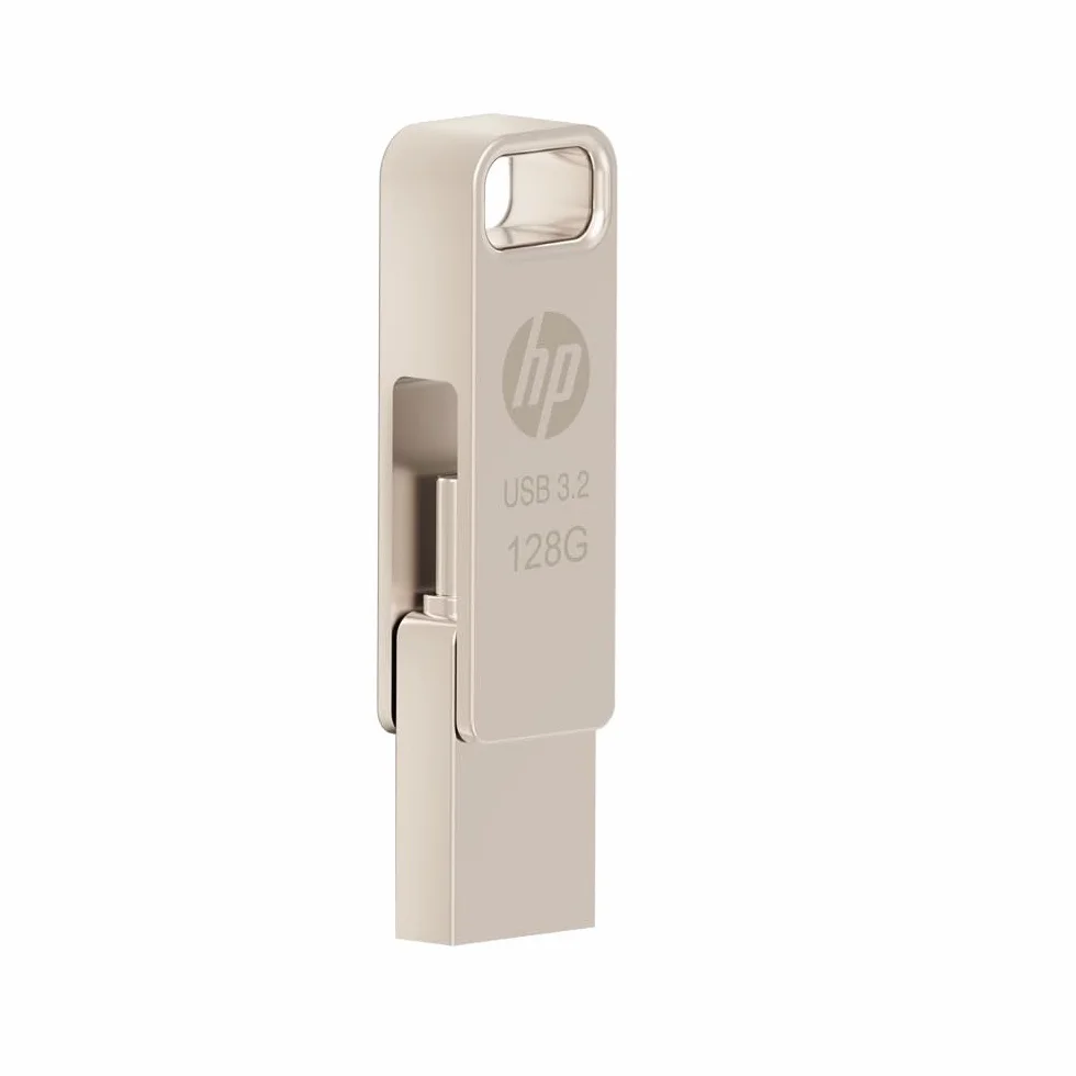 HP 128GB x206c Unità flash OTG 3.2 Tipo-C/Tipo-A in metallo