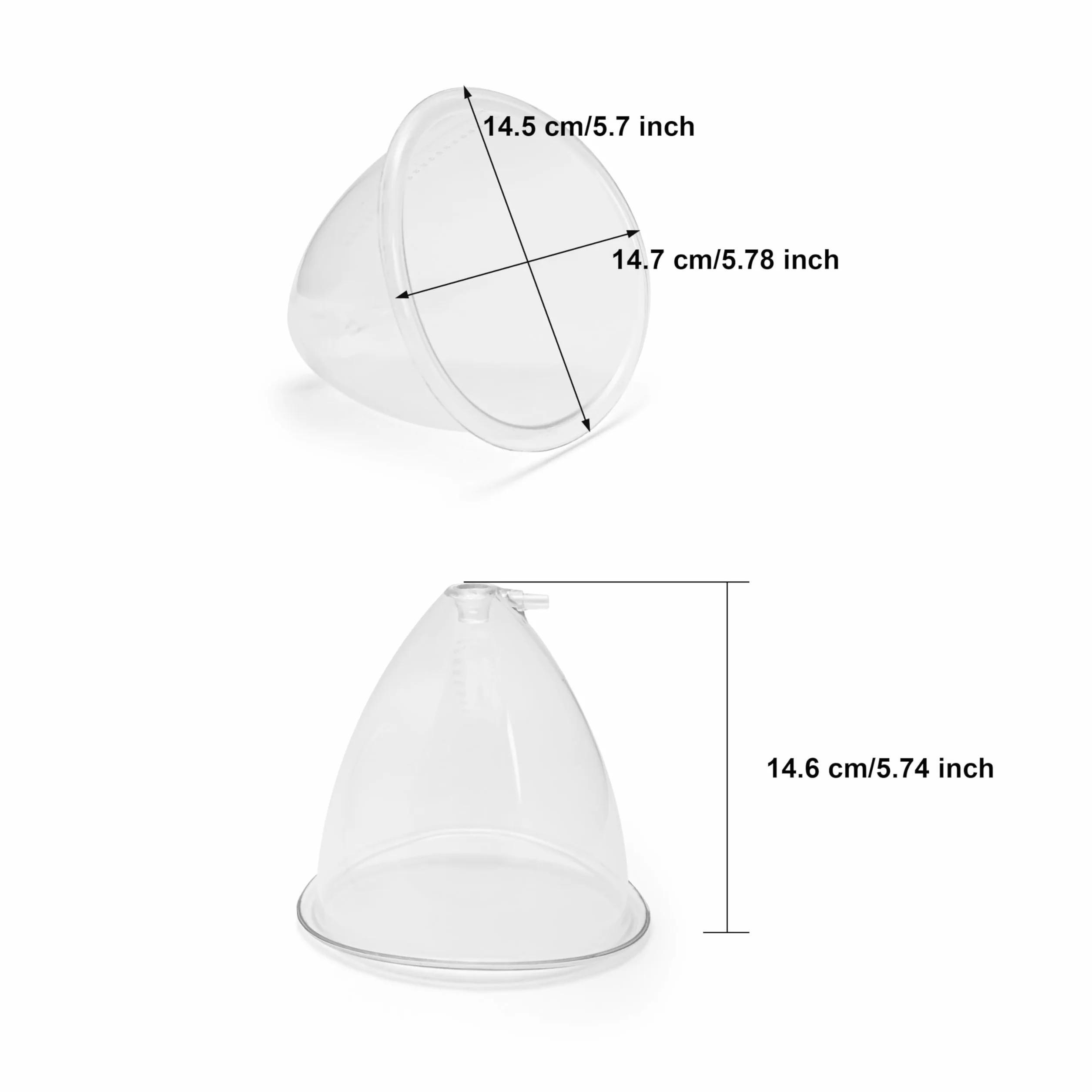 Elitzia ETSL0004 Cup 70 80 90 110 Accessori per Pompa Vuoto Seno Lifting