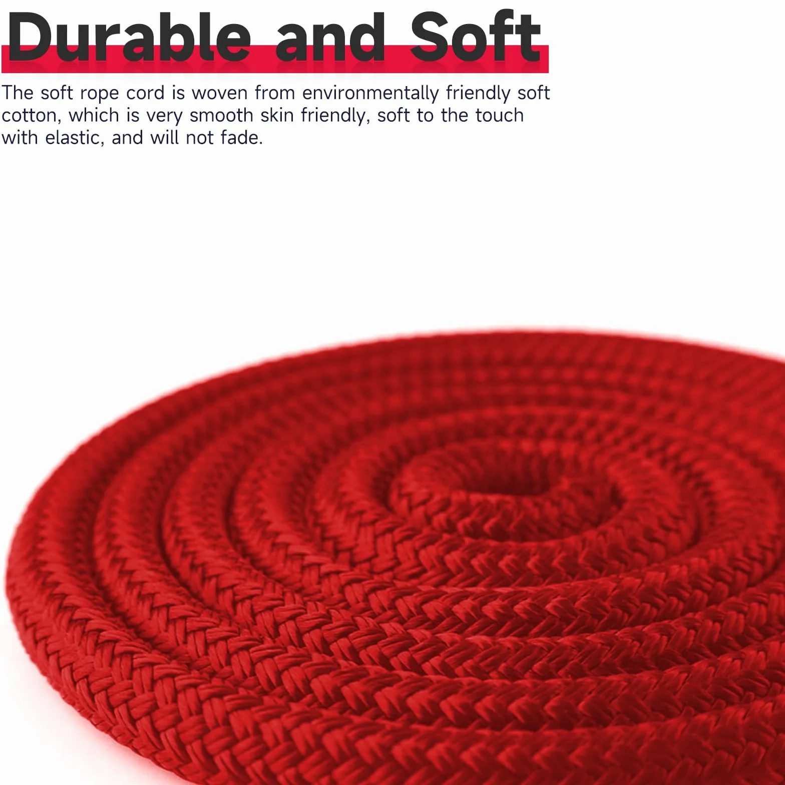 BDSM Bondage Set 3x10M Cotone Corda Shibari 8mm per Principianti Rosso