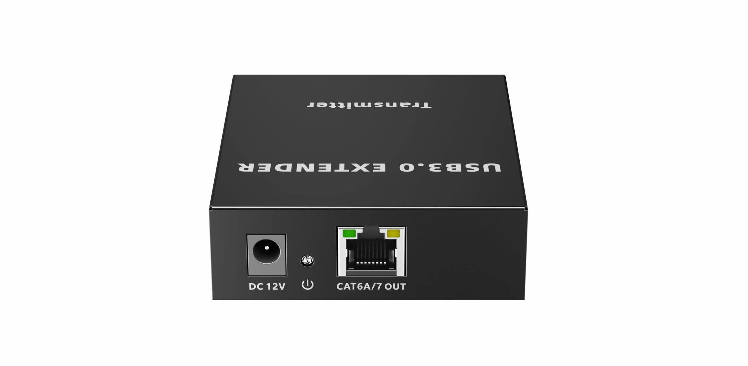 PremiumCord Extender USB 3.0 A 4 Porte Su Cat5E/Cat6/Cat6A Fino A 100 m, 5 Gbps, RJ45, Ethernet, Custodia In Metallo, Nero