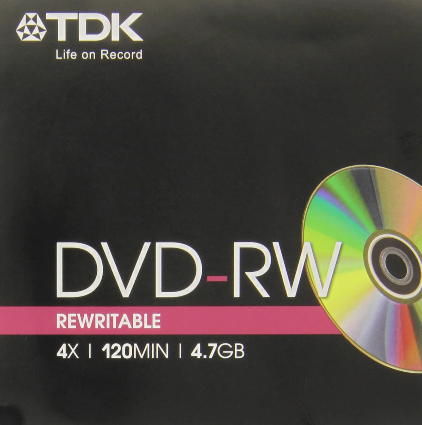 Tdk Dvd-Rw 4 7Gb 4X Jewel Case Singolo