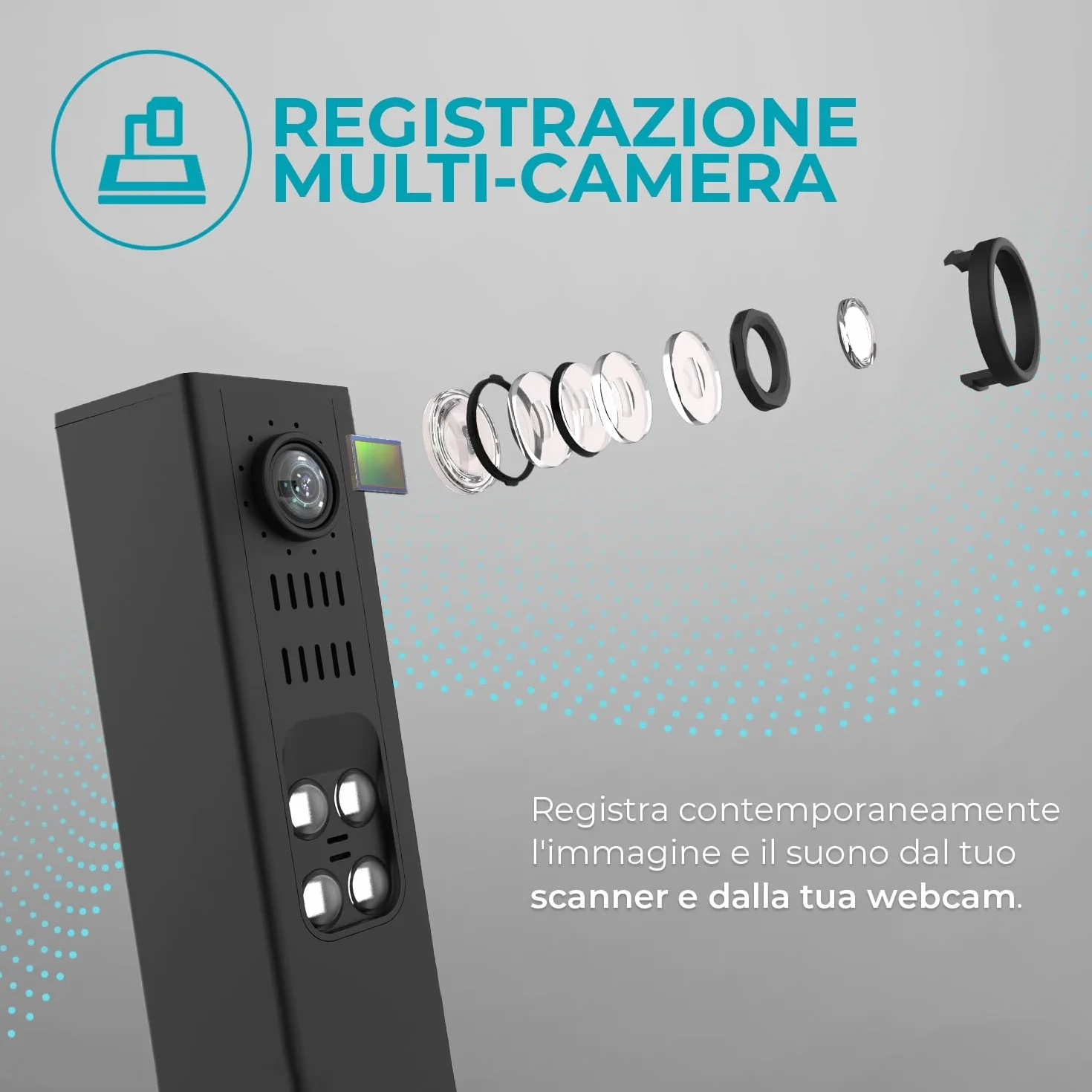 IRIScan Desk v6 Scanner A4 Documenti 8MP per Laptop Win Mac