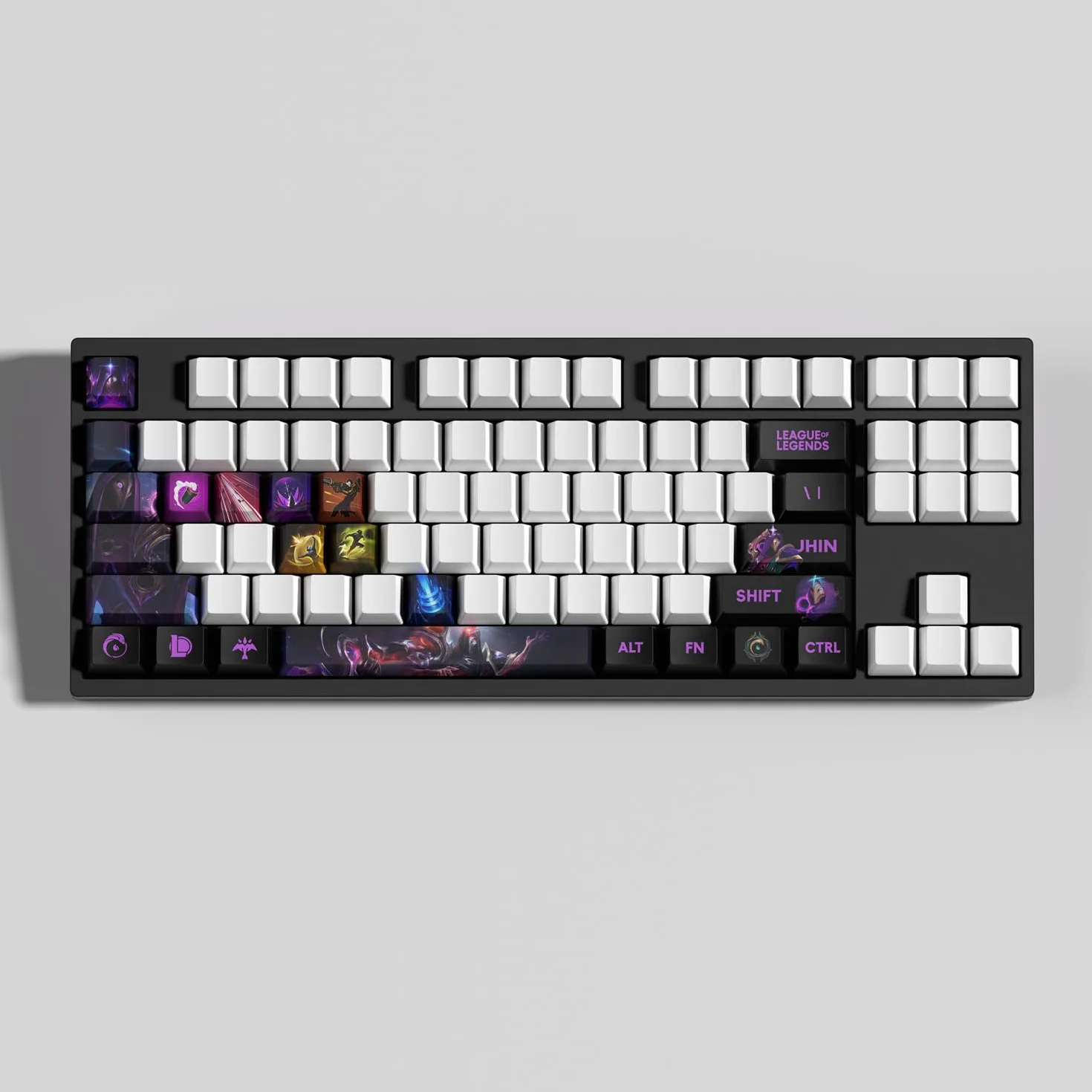League Jinh - Set di 30 Keycaps PBT Profilo OEM in Dye-Sublimazione, accessori per tastiera meccanica Gamer, compatibili con la maggior parte delle disposizioni meccaniche