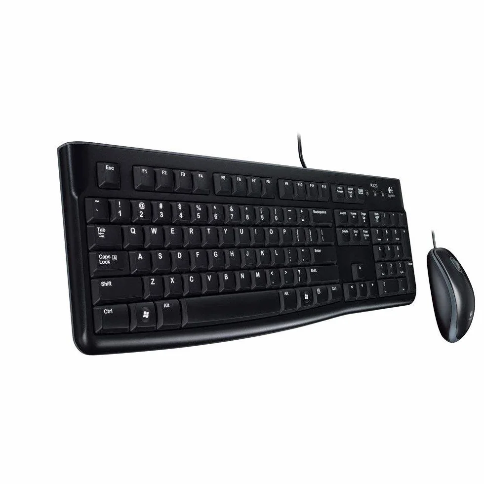 Logitech MK120 con cavo tastiera e mouse for Windows - US INT'L QWERTY