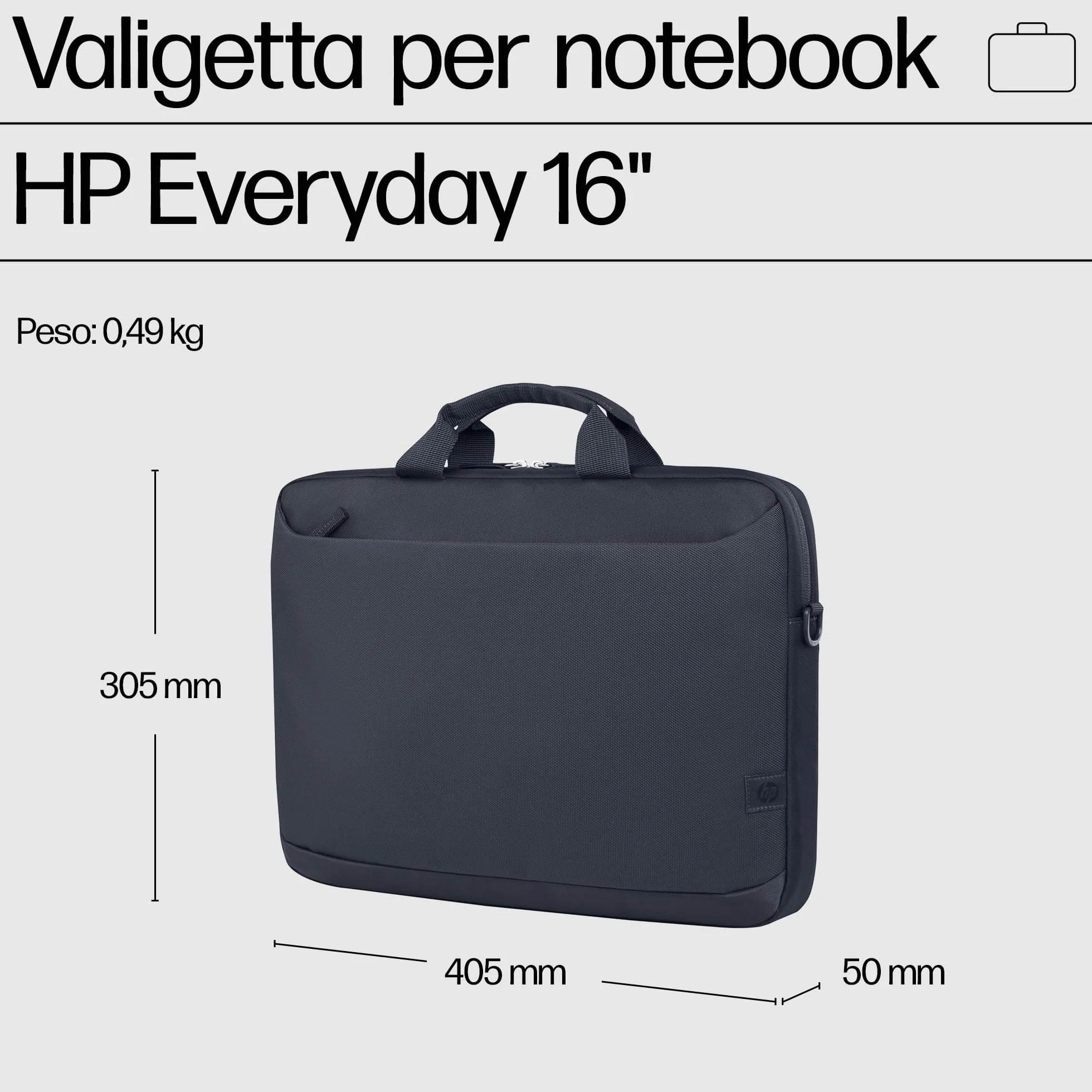 HP Everyday Odyssey Gray Laptop Briefcase Unisex-Adulto