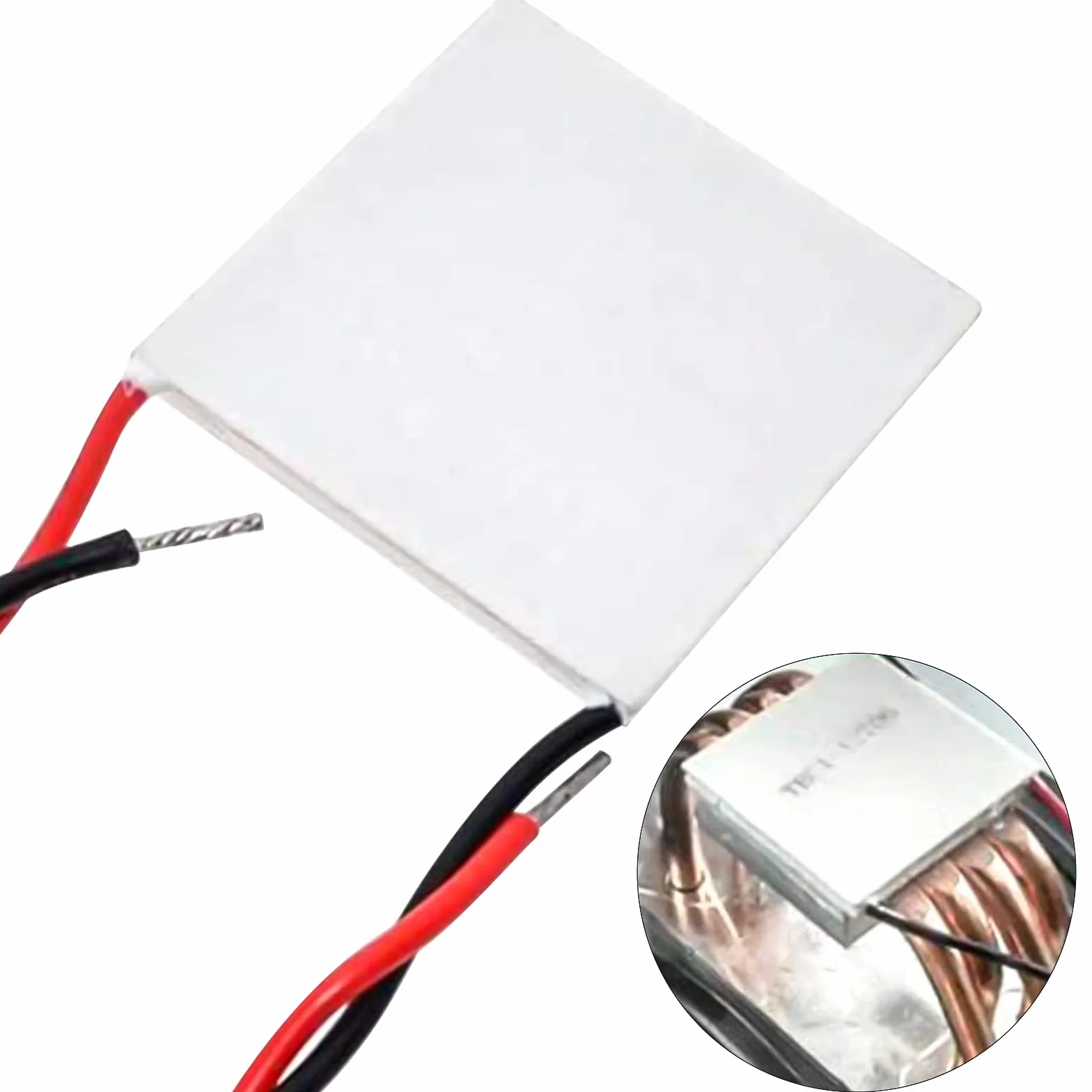 2 pezzi TEC1-12706 Dispositivo di raffreddamento termoelettrico TEC1-12706 Compresse di refrigerazione a semiconduttore Piastra del dissipatore di calore Peltier (40x40MM)