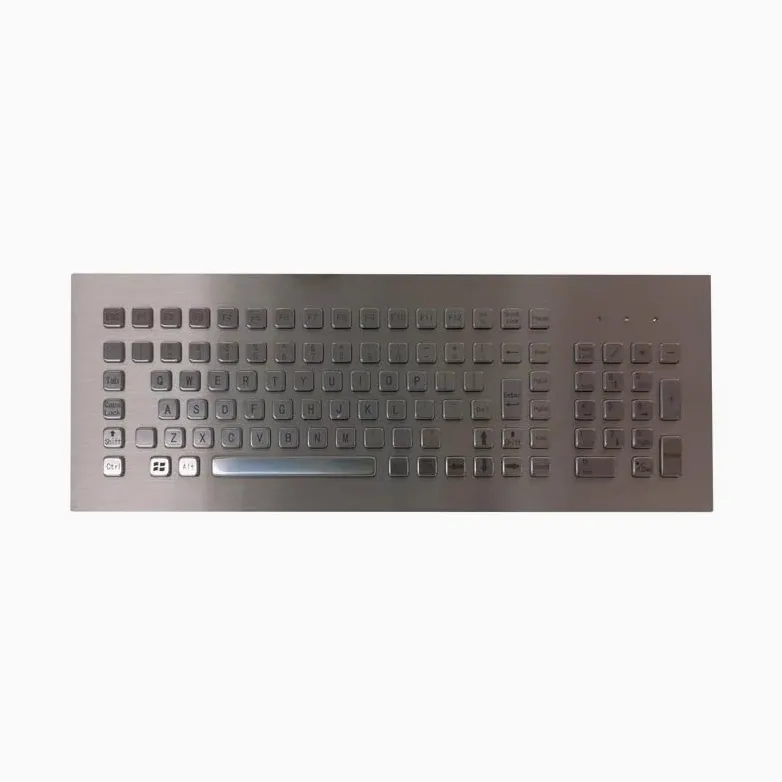 Tastierino numerico robusto for montaggio su pannello frontale con tastiera industriale impermeabile IP65 a 103 tasti(USB)
