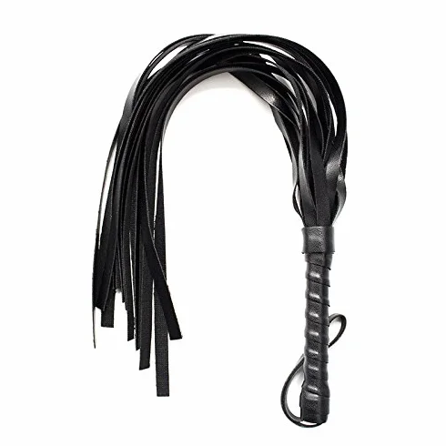 Frusta in pelle maschera mezza faccia accessori giochi costume uomo donna