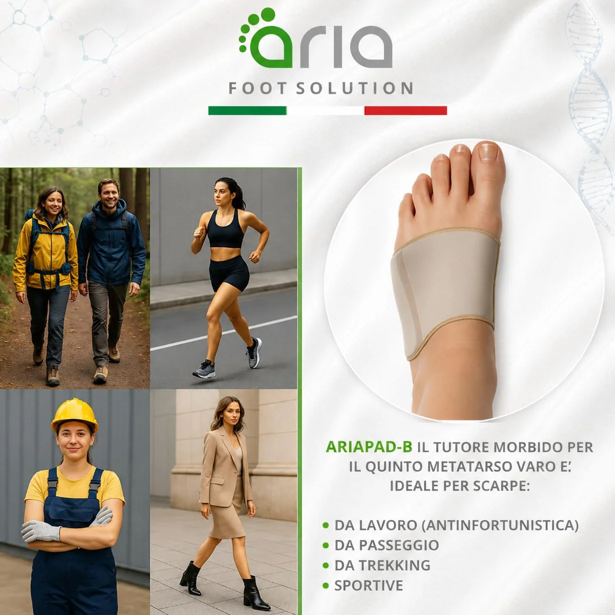 Tutore Podologico Mignolo Varo per Quinto Metatarso Bunionette – Dispositivo Medico CE (1 pz)