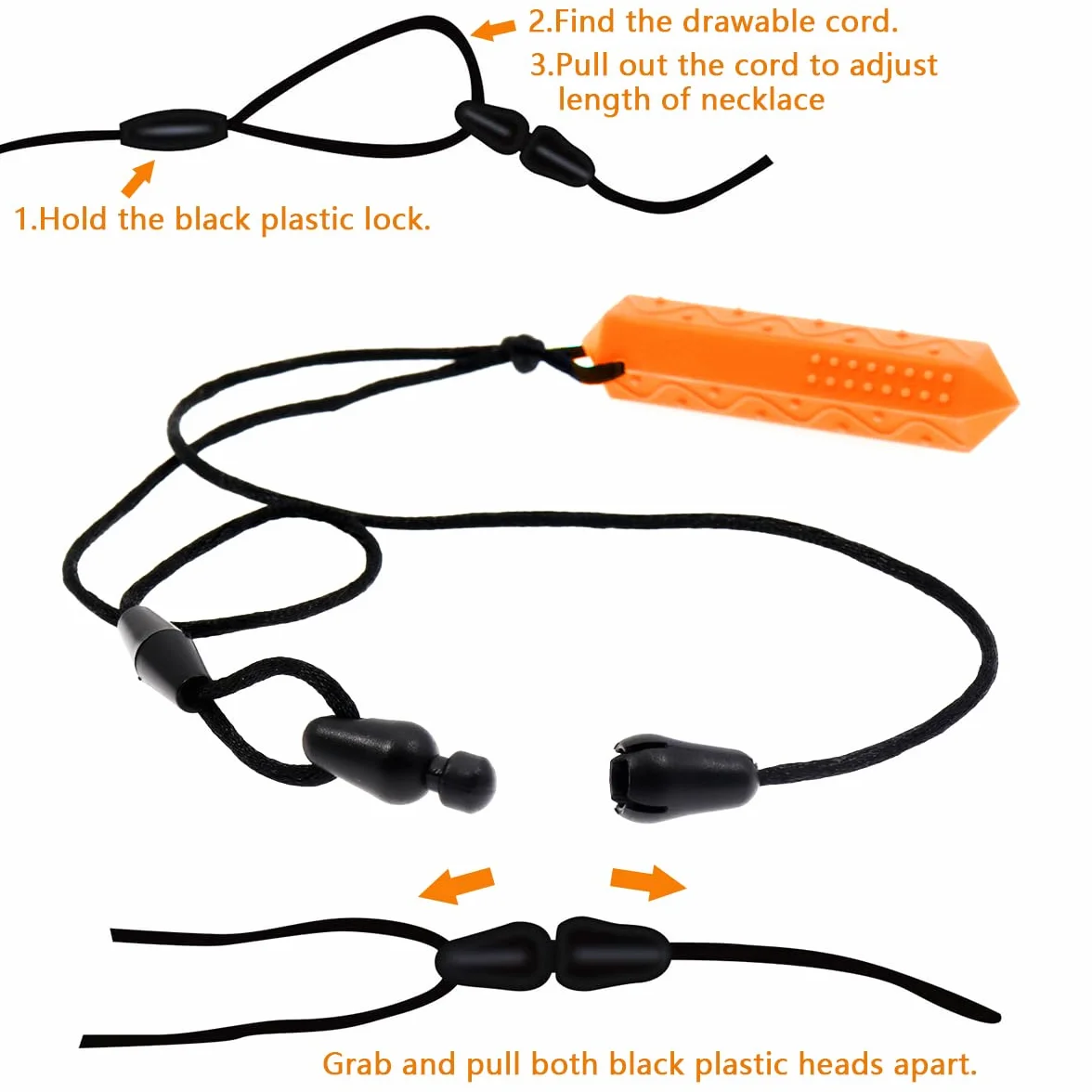 Collana da masticare in silicone per bambini autisti – Antistress ADHD, concentrazione e calma