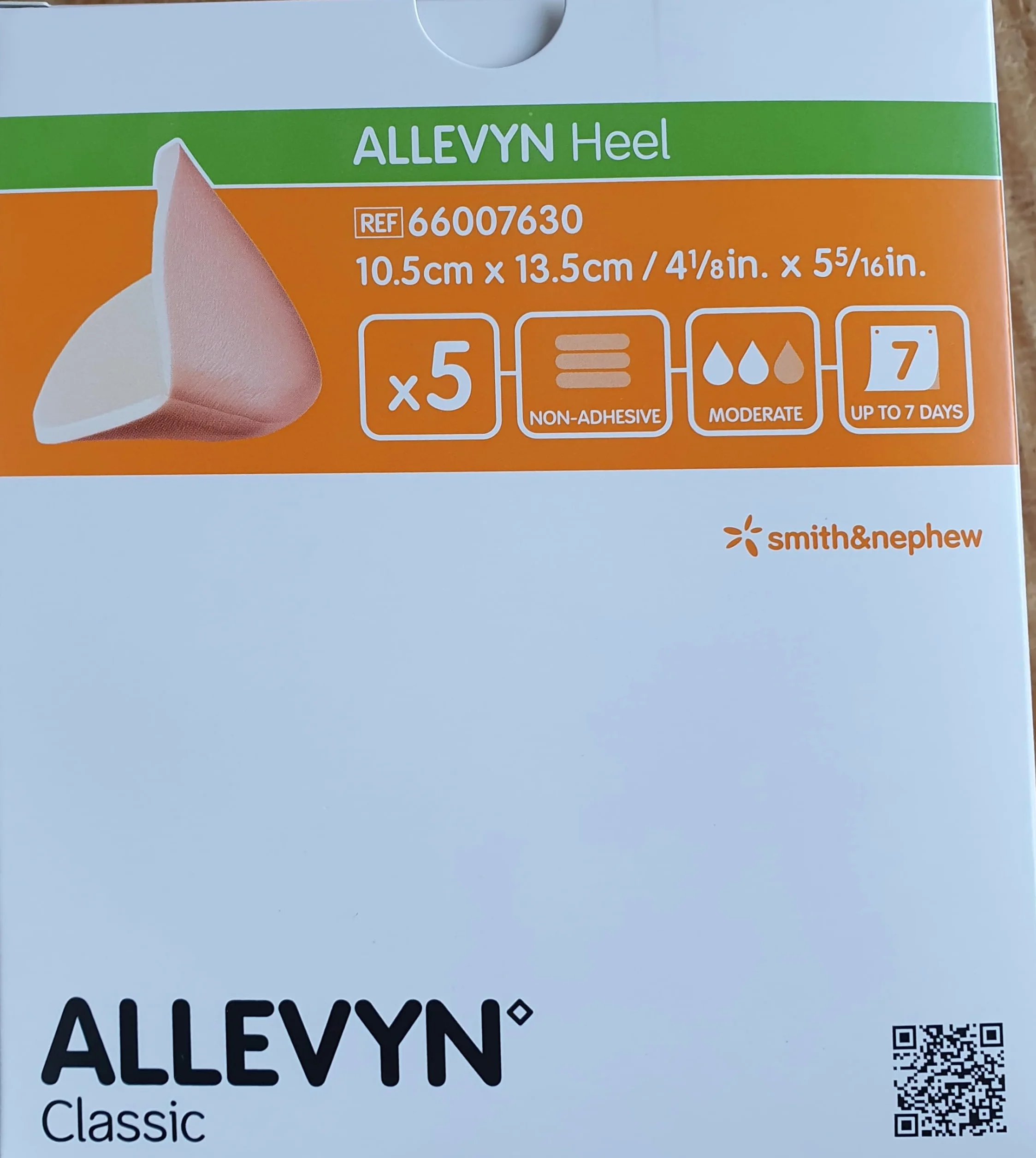 Smith & Nephew Allevyn Non Adhesive Heel Pack 5 medicazione