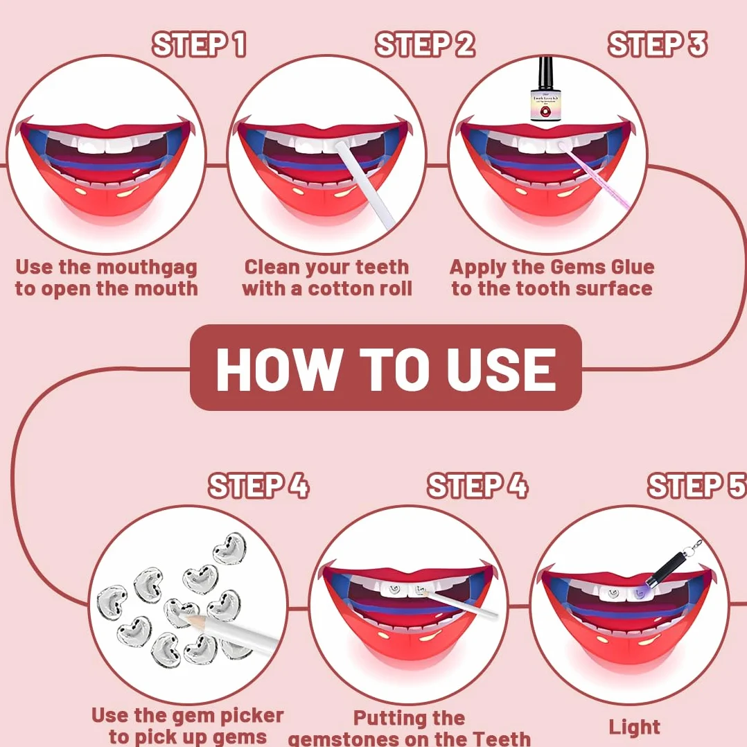 Brillantini Denti Kit Tooth Gems