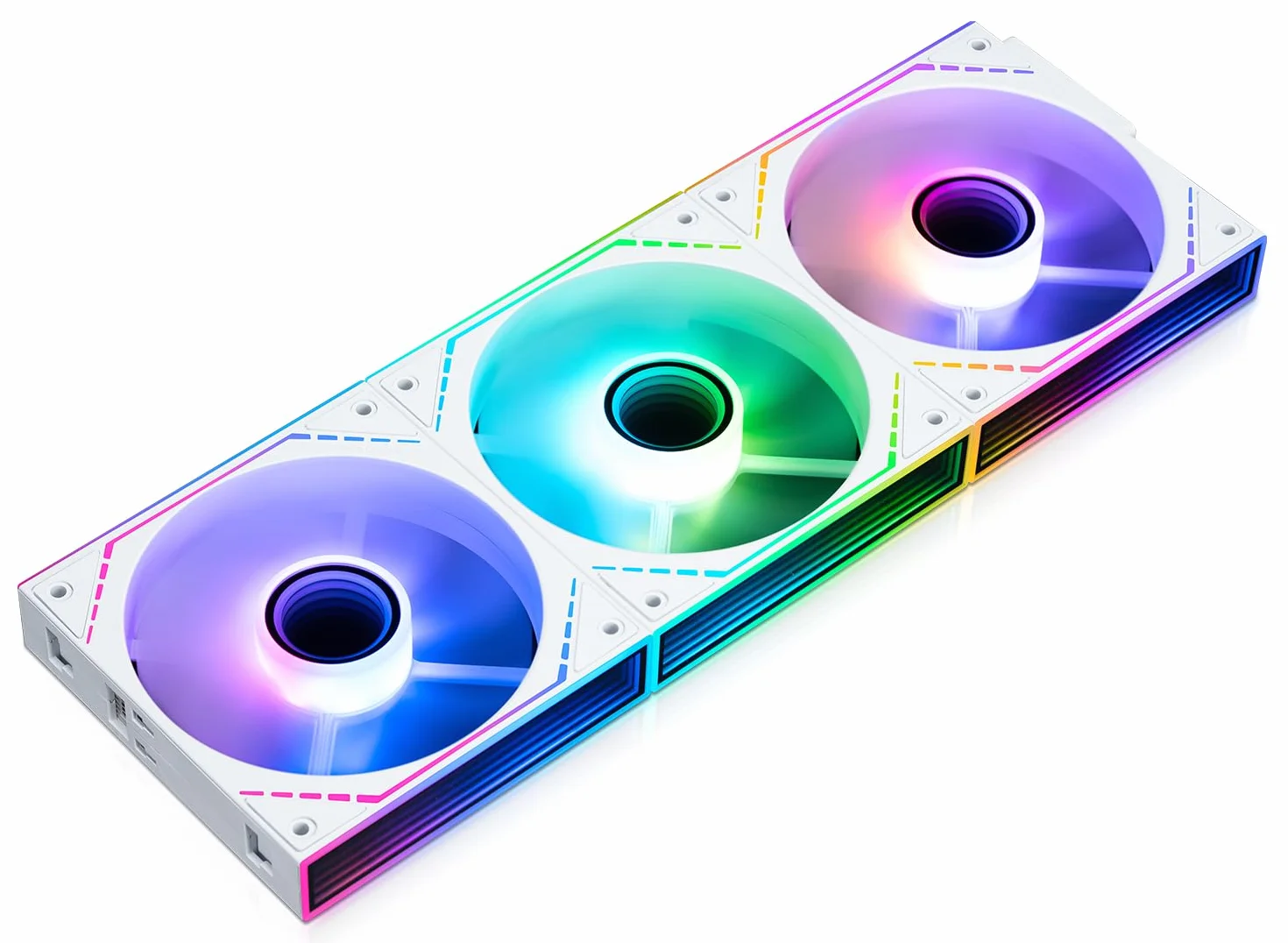 Thermalright TL‑M12QRW-S X3 Ventole per case PC da 120 mm con lama inversa, flusso d'aria 1500 giri/min, catena a margherita ARGB, illuminazione a specchio infinito, confezione da 3