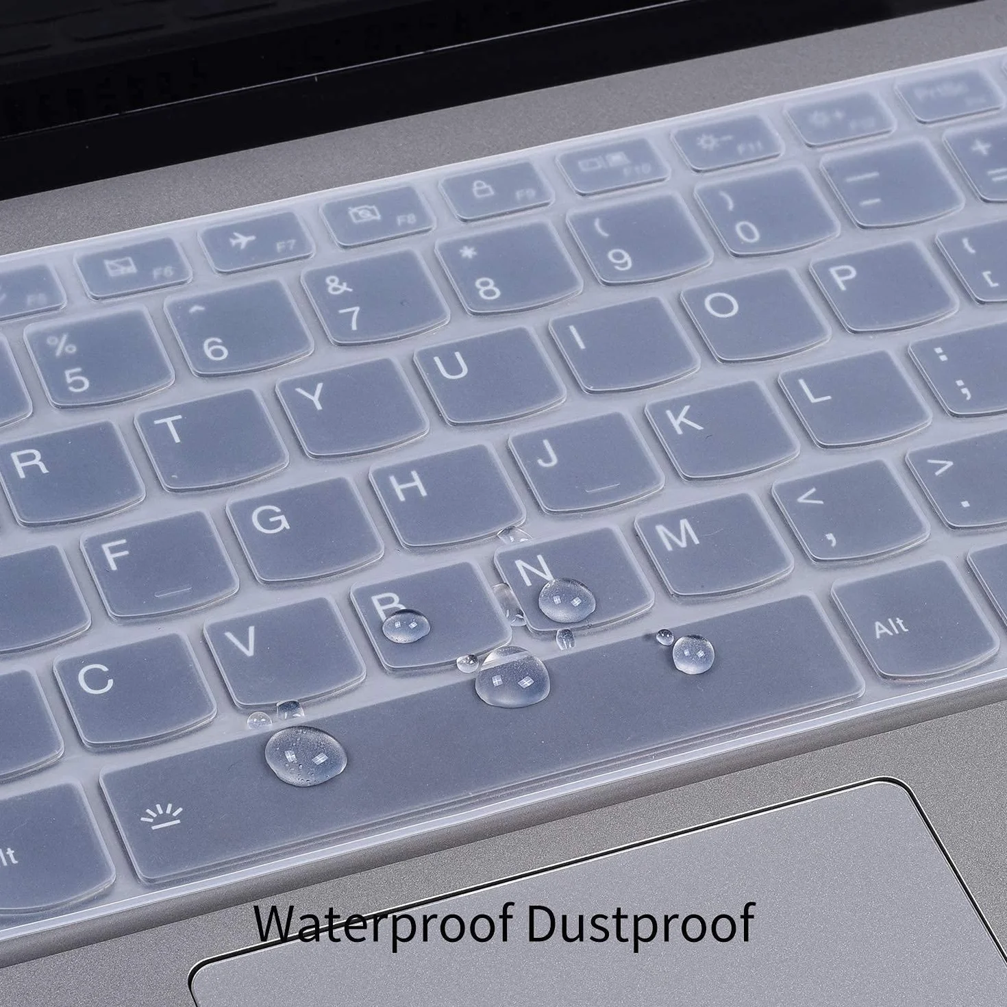 Custodia per tastiera 2020 Lenovo Ideapad 3 15 15,6 pollici FHD con tastierino numerico tastiera Skin Protector, 2020 Lenovo Ideapad 3 15 accessori, trasparente (layout US)