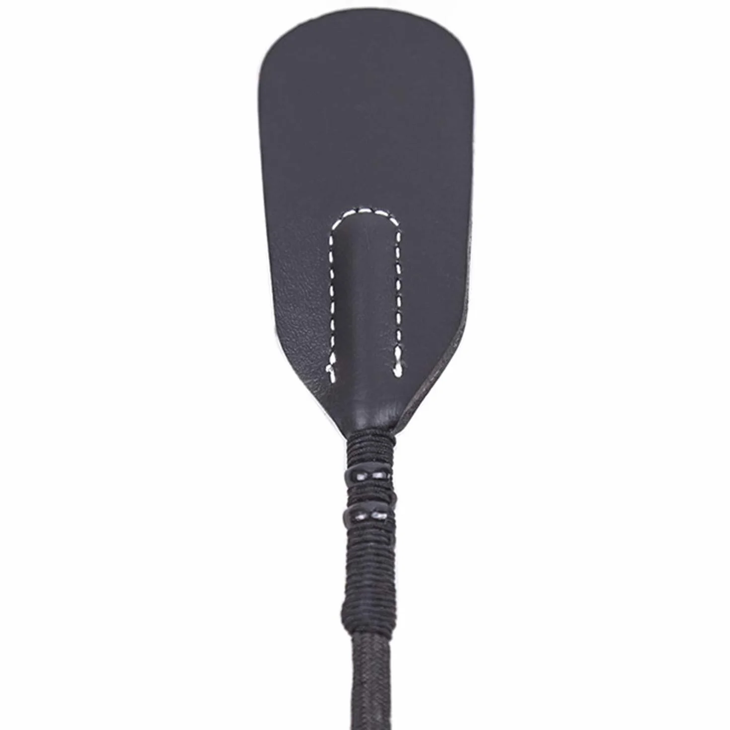 Frusta Piume Erotica 35cm Manico Pelle Spanking Paddle BDSM Sex Toys