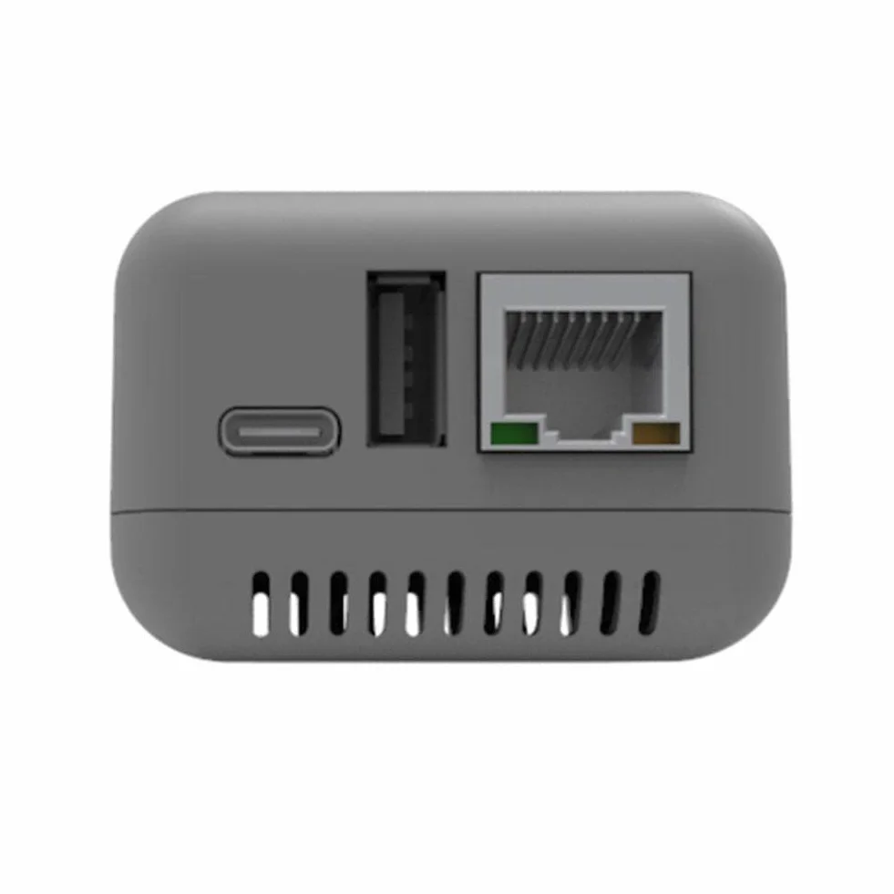 PLGEBR Mini NP330 Server di stampa USB 2.0 di rete (Versione LAN di stampa su rete/WIFI/BT/WIFI Cloud) 10/100Mbps Porta Ethernet RJ-45