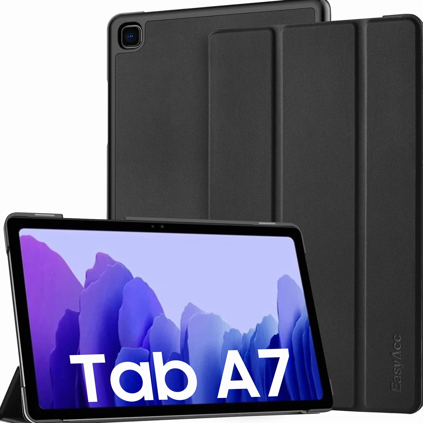 EasyAcc Custodia Cover Samsung Galaxy Tab A7 10.4 2020/2022 SM-T500 T505 T507, Ultra Sottile Smart Cover in Pelle con Sonno Sveglia