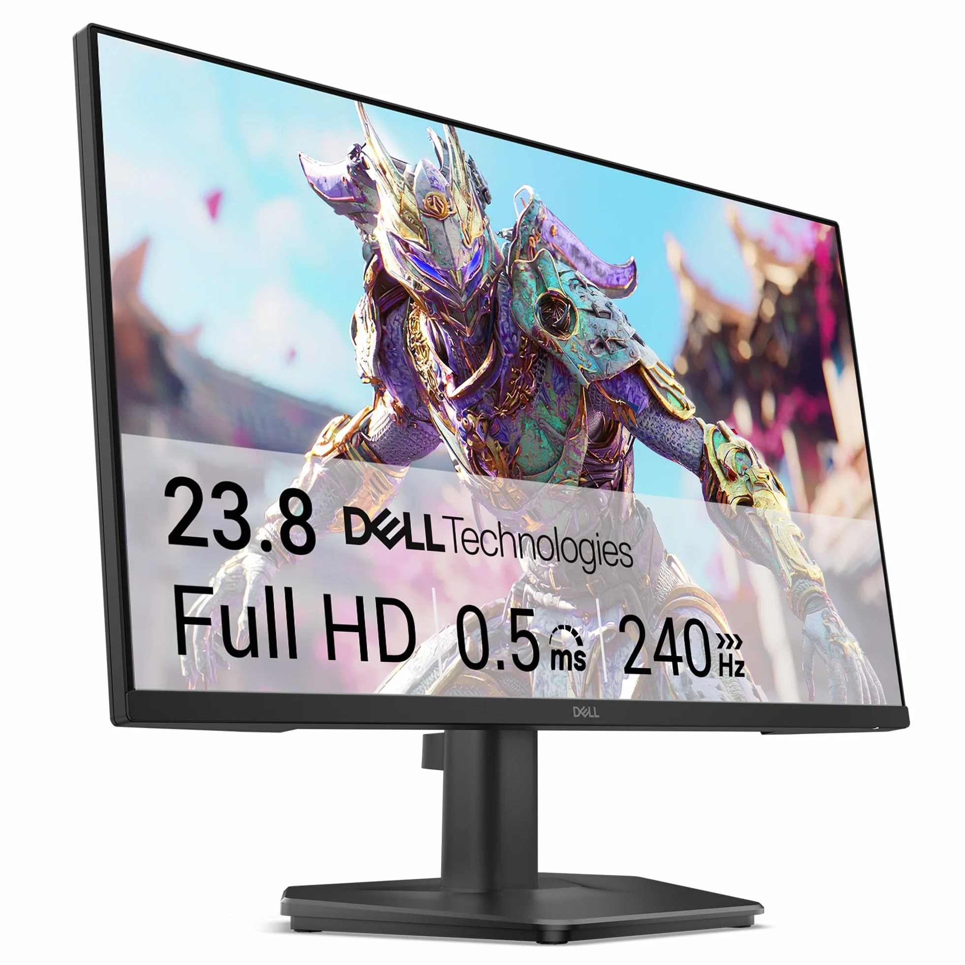 Dell 24 Monitor Gaming - SE2426HG, Full HD (1920x1080), 240Hz, Fast IPS, 0.5ms, AMD FreeSync Premium, 99% sRGB, HDR10, VESA (100x100mm), DisplayPort, 2 HDMI, 3 Anni di Garanzia, Nero