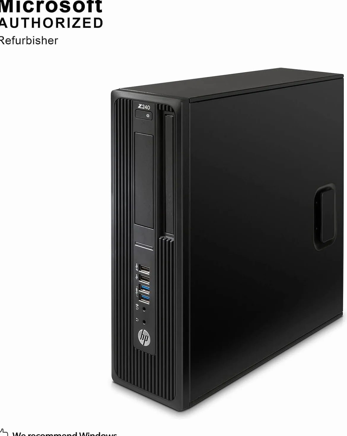 HP Z240 SFF Workstation Desktop PC Intel Xeon E3-1230 v5 8 GB RAM 256 GB SSD WiFi Bluetooth Windows 11 Pro (ricondizionato)