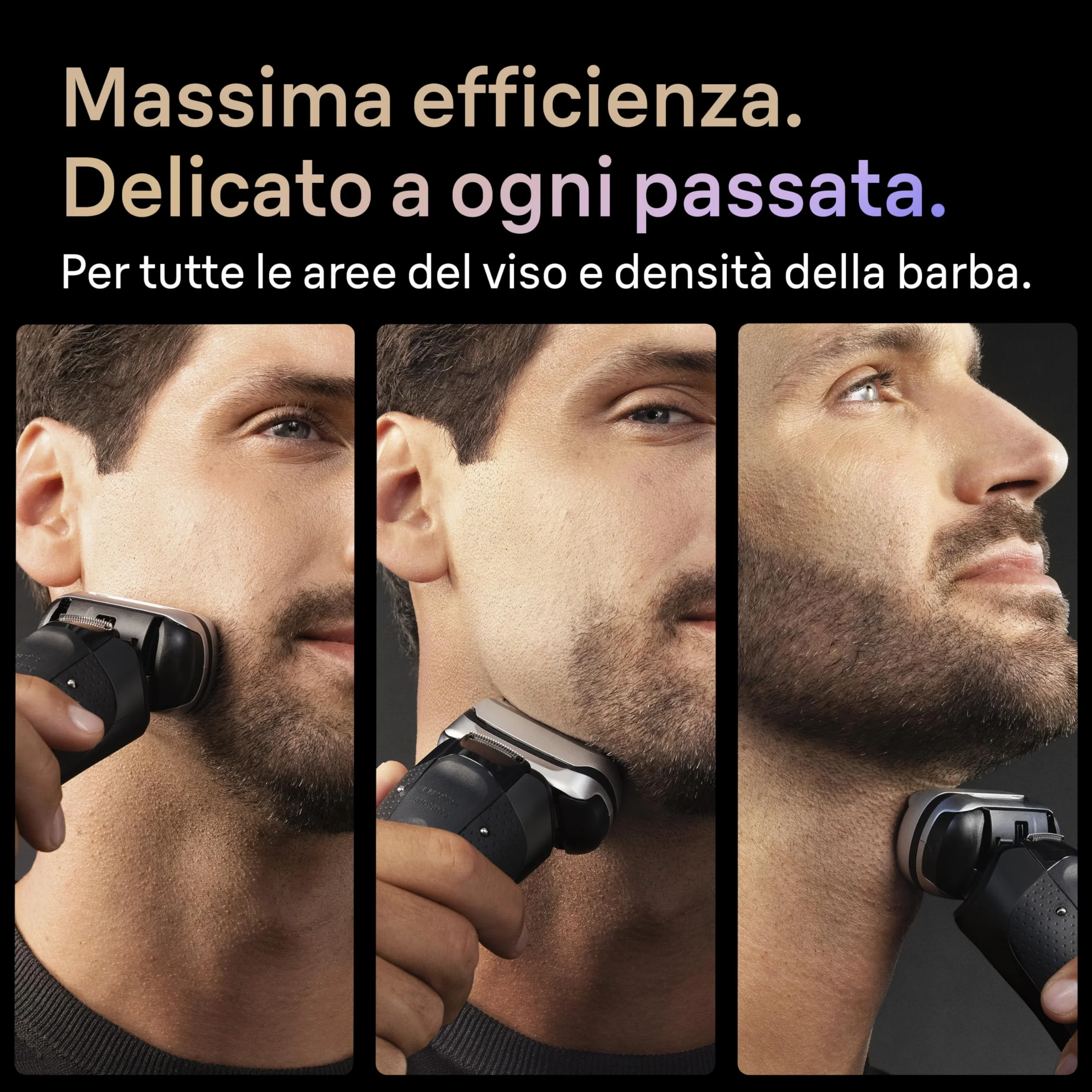 Braun Serie 9 PRO Rasoio Elettrico Barba Wet&Dry 5+1 Lame Precisione 60 Min Testina Ricambio Stazione SmartCare 6in1 Nero