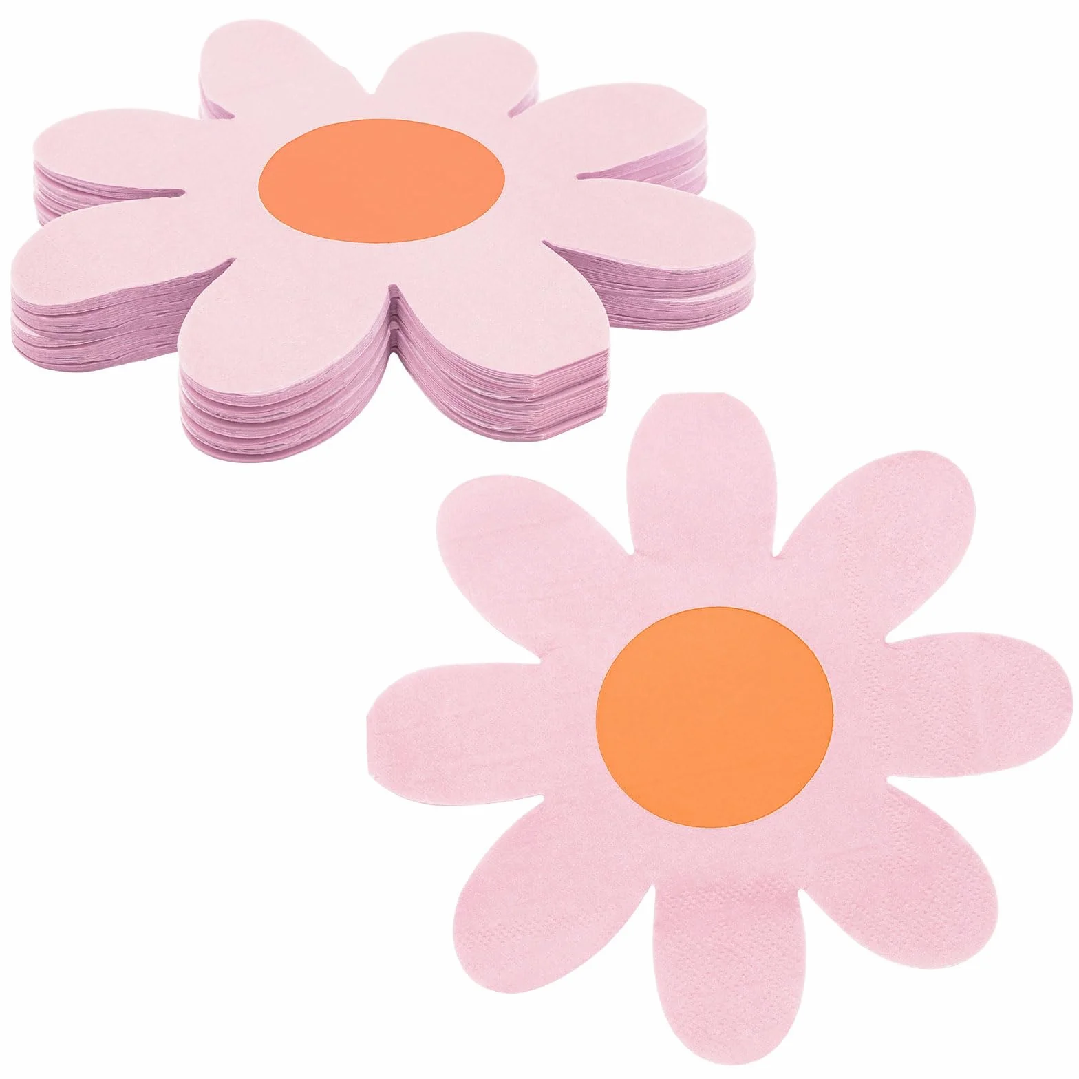 TNSLAND 40 tovaglioli a forma di margherita decorazione fiore compleanno (Purple)