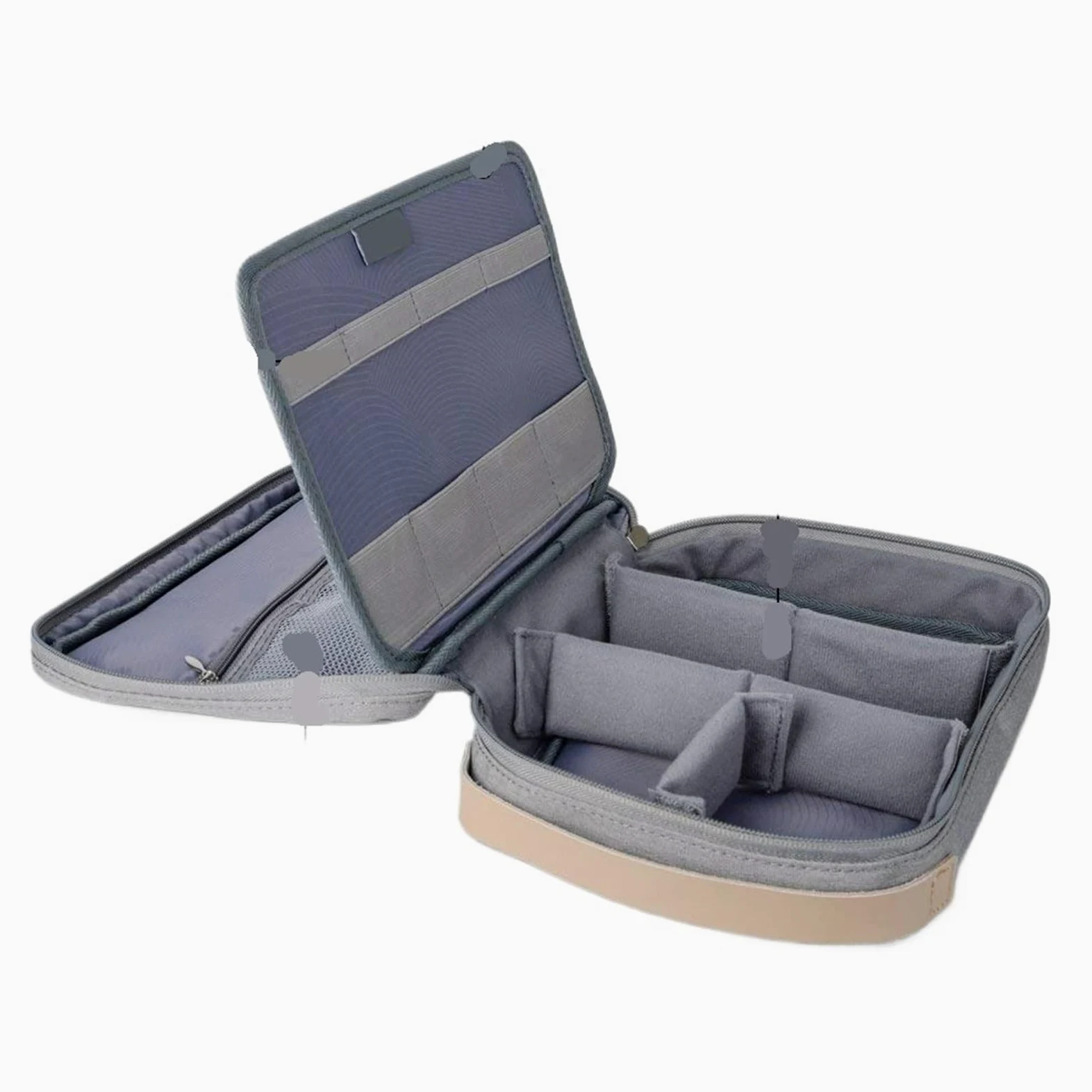 Organizer Cavi da Viaggio Custodia da Viaggio Custodia for Accessori elettronici digitali Custodia Impermeabile for batterie Custodia for Organizer for Cavi USB Organizer Caricabatterie(Gray)
