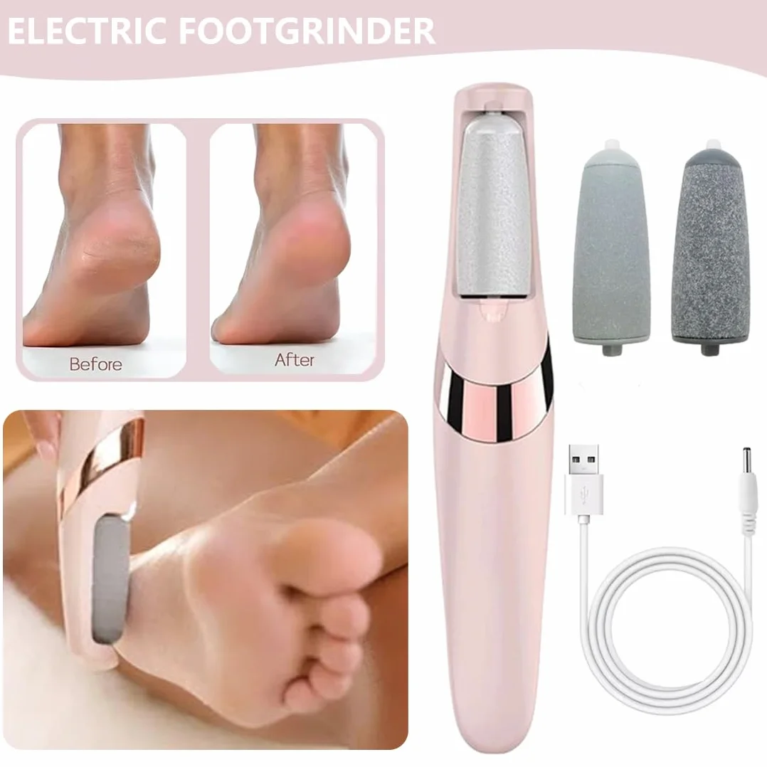 Tomdesk Pedicure Elettrico Professionale Ricaricabile per Talloni, 2 Velocità LED, Cura Piedi
