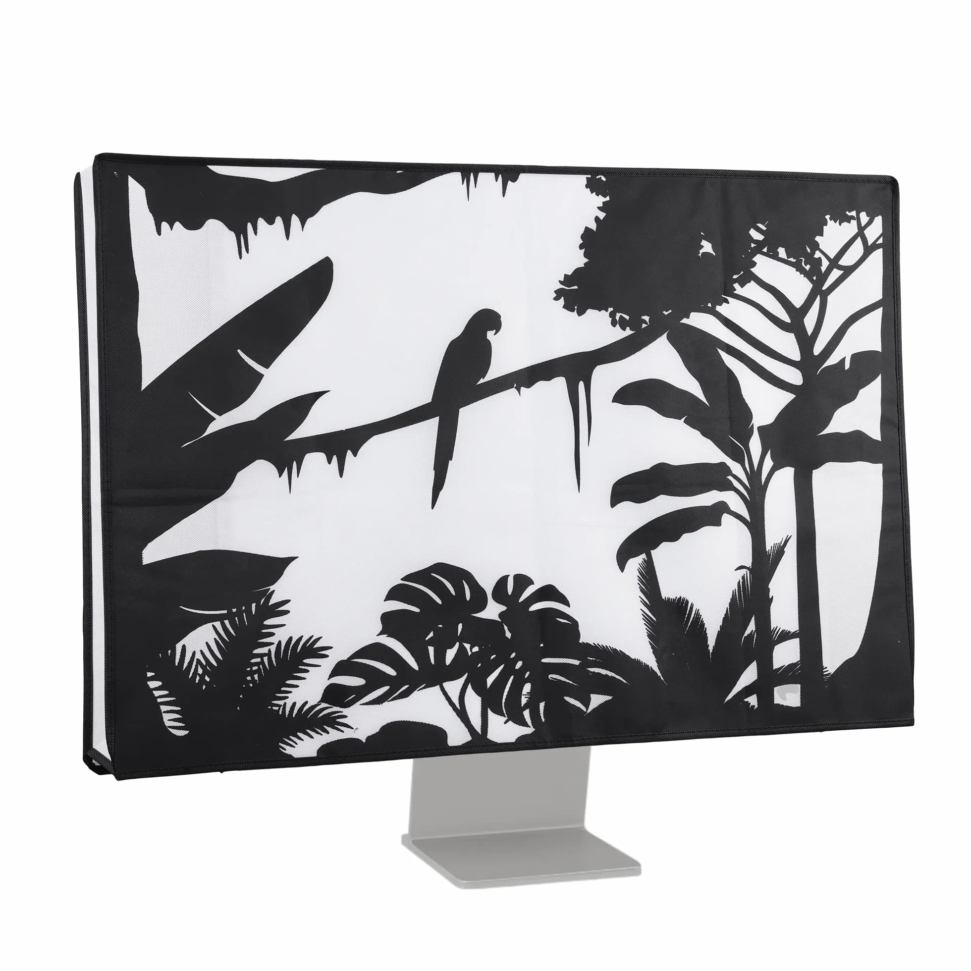 kwmobile 31-32" monitor Cover - Protezione Monitor PC Antipolvere Schermo Computer - Custodia Protettiva Relax nella Giungla