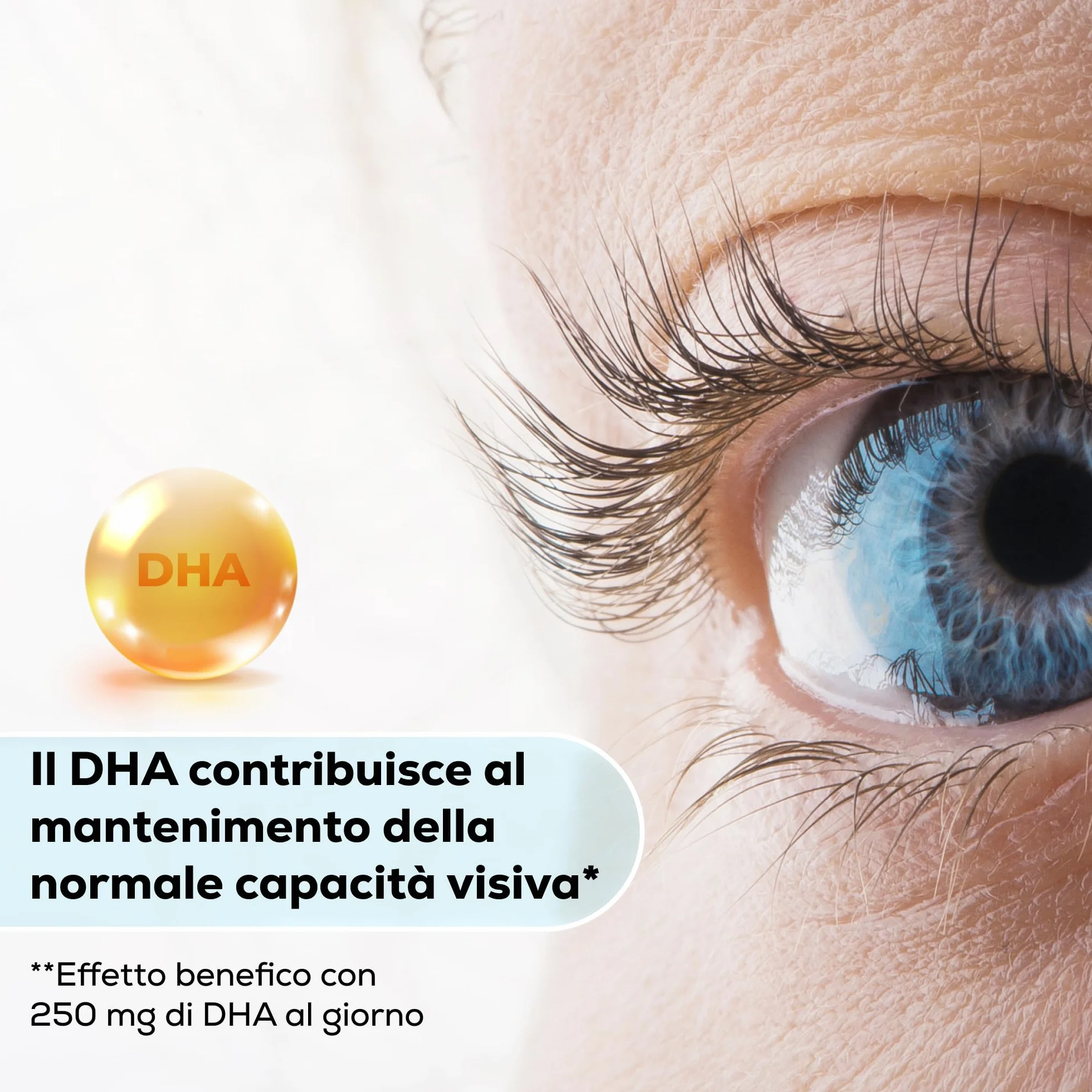 VISION Suplemento para el Cuidado de la Visión con Omega 3 y Luteína, 300 mg DHA - 30 Cápsulas Blandas