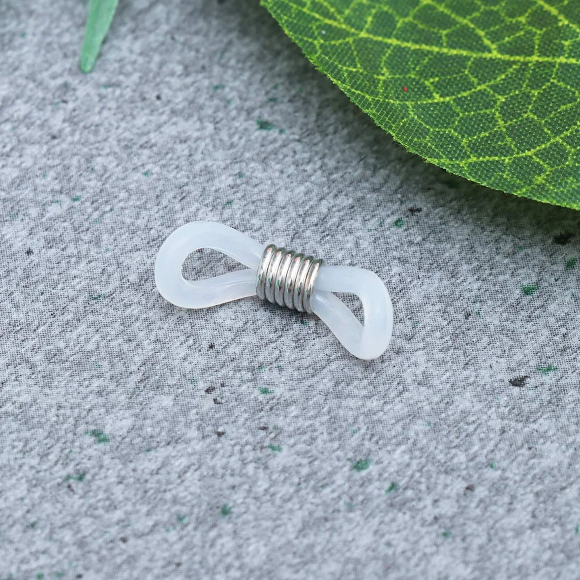 SUPVOX 100 Pezzi Anelli Regolabili Silicone Catena Antiscivolo Argento