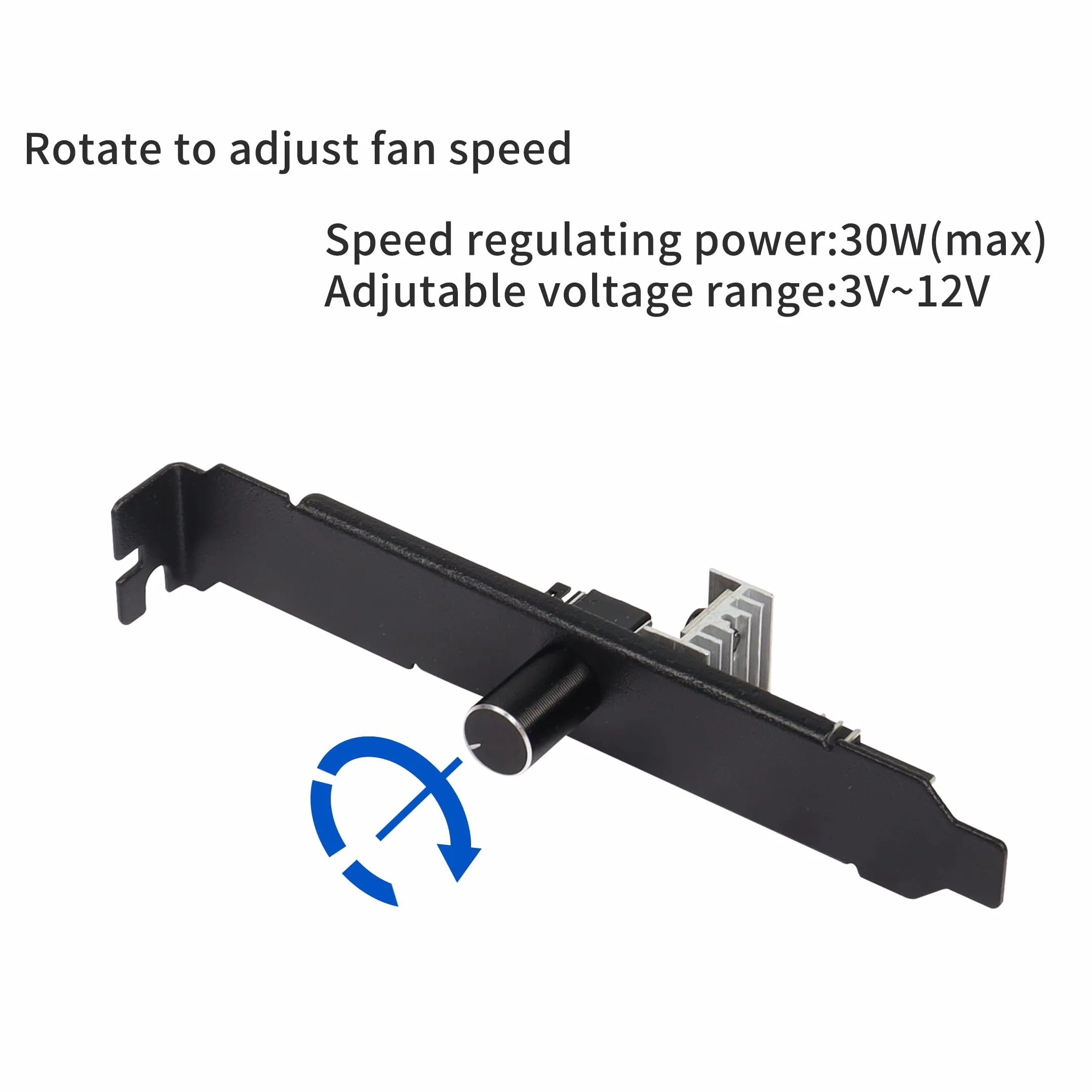 YACSEJAO Hub per ventola di raffreddamento processore 12V 3/4 pin PC 3 canali controllo velocità ventola