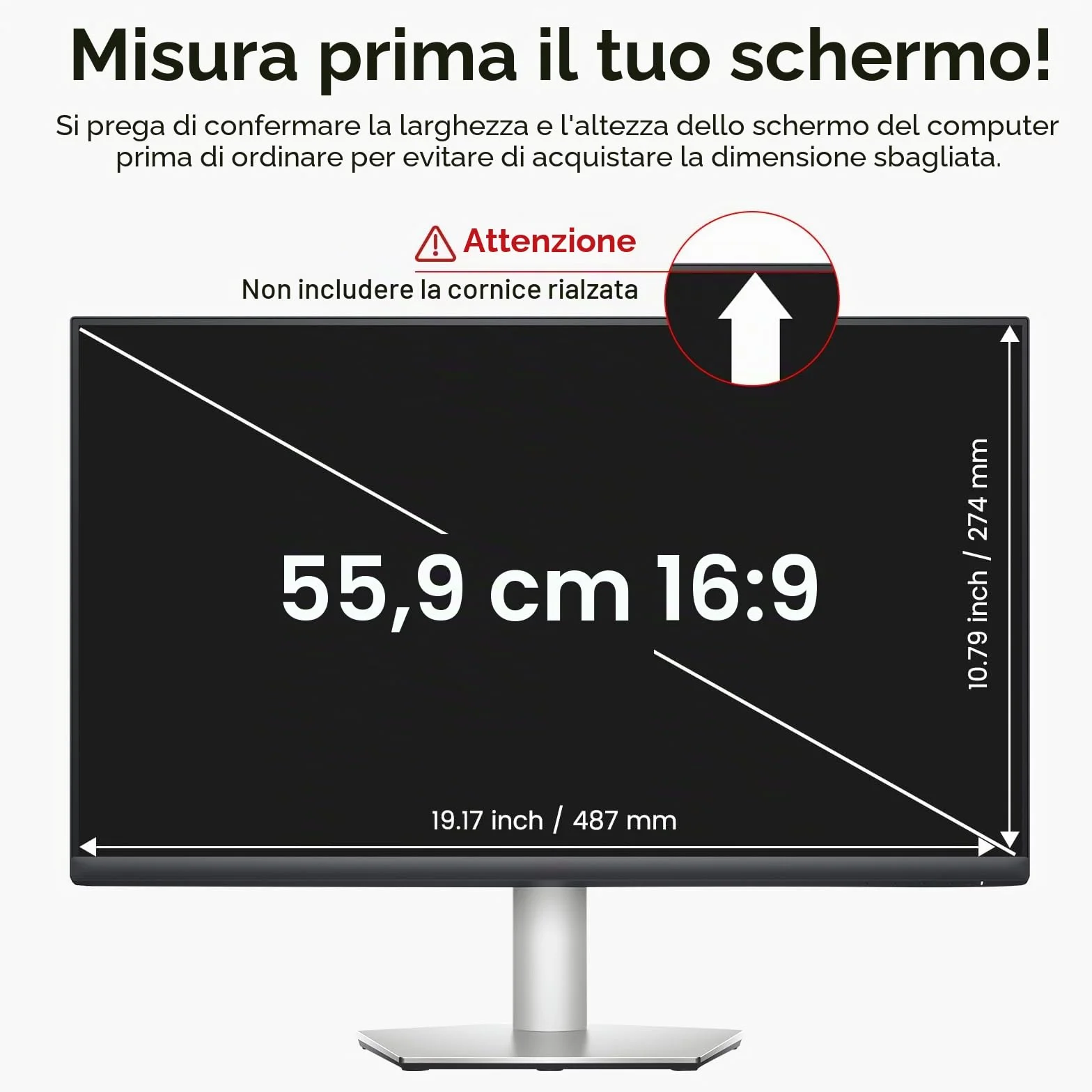 BERSEM Schermo Privacy per Computer da 22 Pollici Rimovibile Filtro Schermo Anti Luce Blu Antiriflesso per Laptop Widescreen 16:9 (22 pollici), Anti-Spia, Antigraffio, Anti-UV