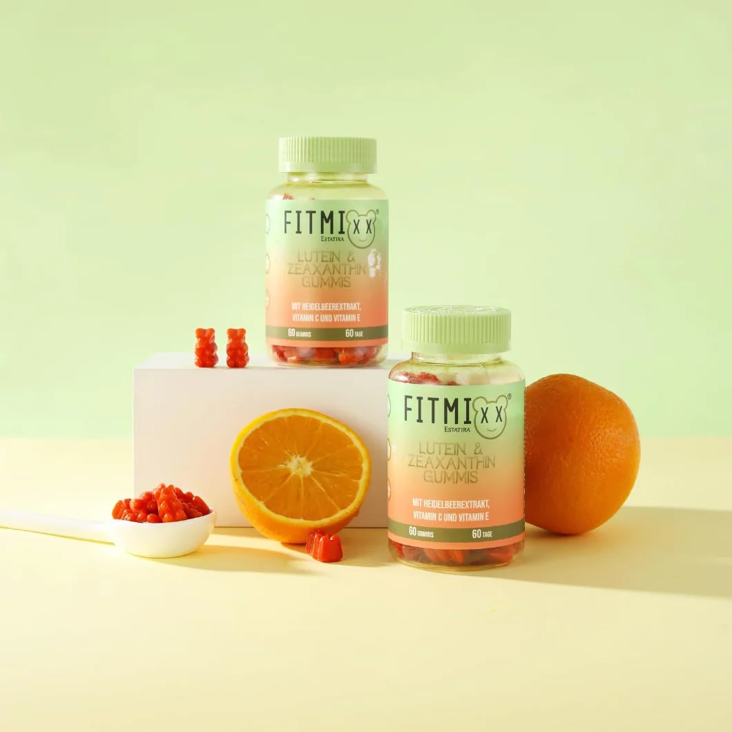 Vitamine oculari Orsi gommosi 60 luteina zeaxantina beta carotene vitamina C alto dosaggio vegani senza lattosio zuccheri