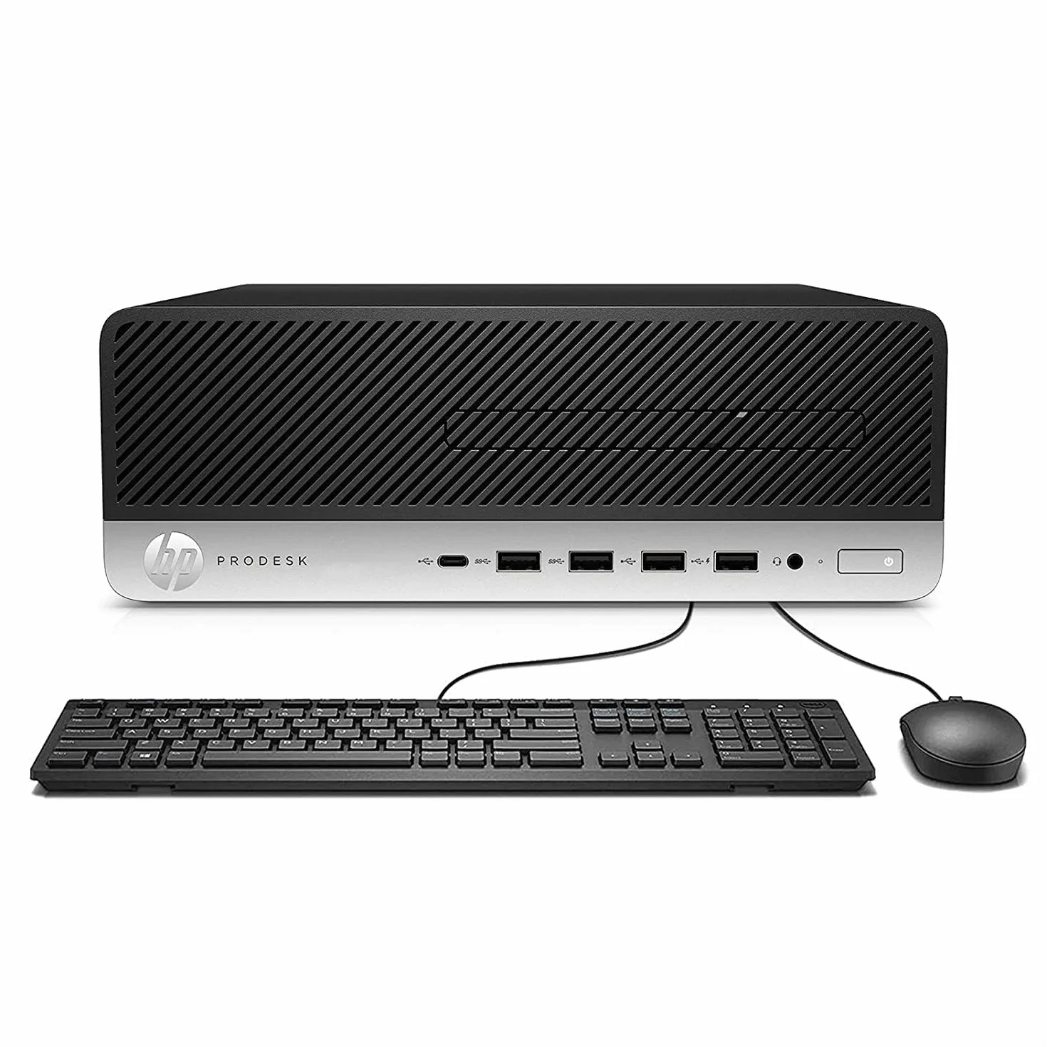 HP ProDesk 600 G3 SFF Desktop Computer PC, Intel Core i5-7500, 8 GB RAM, 256 GB SSD, WiFi, Bluetooth, tastiera US QWERTY Windows, 11 Pro (ricondizionato)