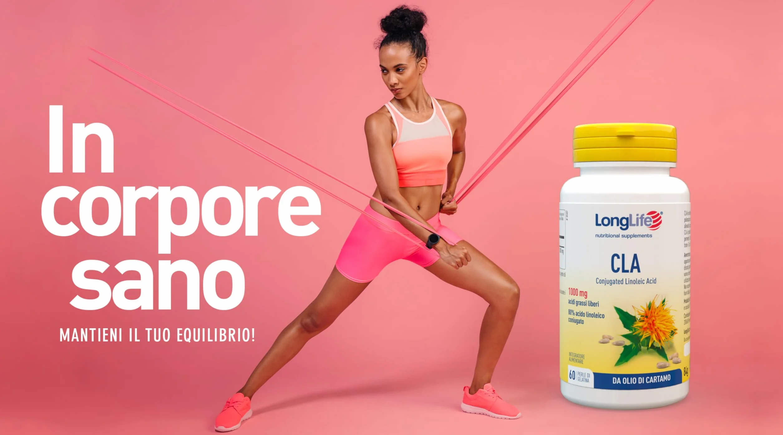 LongLife CLA 80% acido linoleico coniugato 60 perle integratore sport