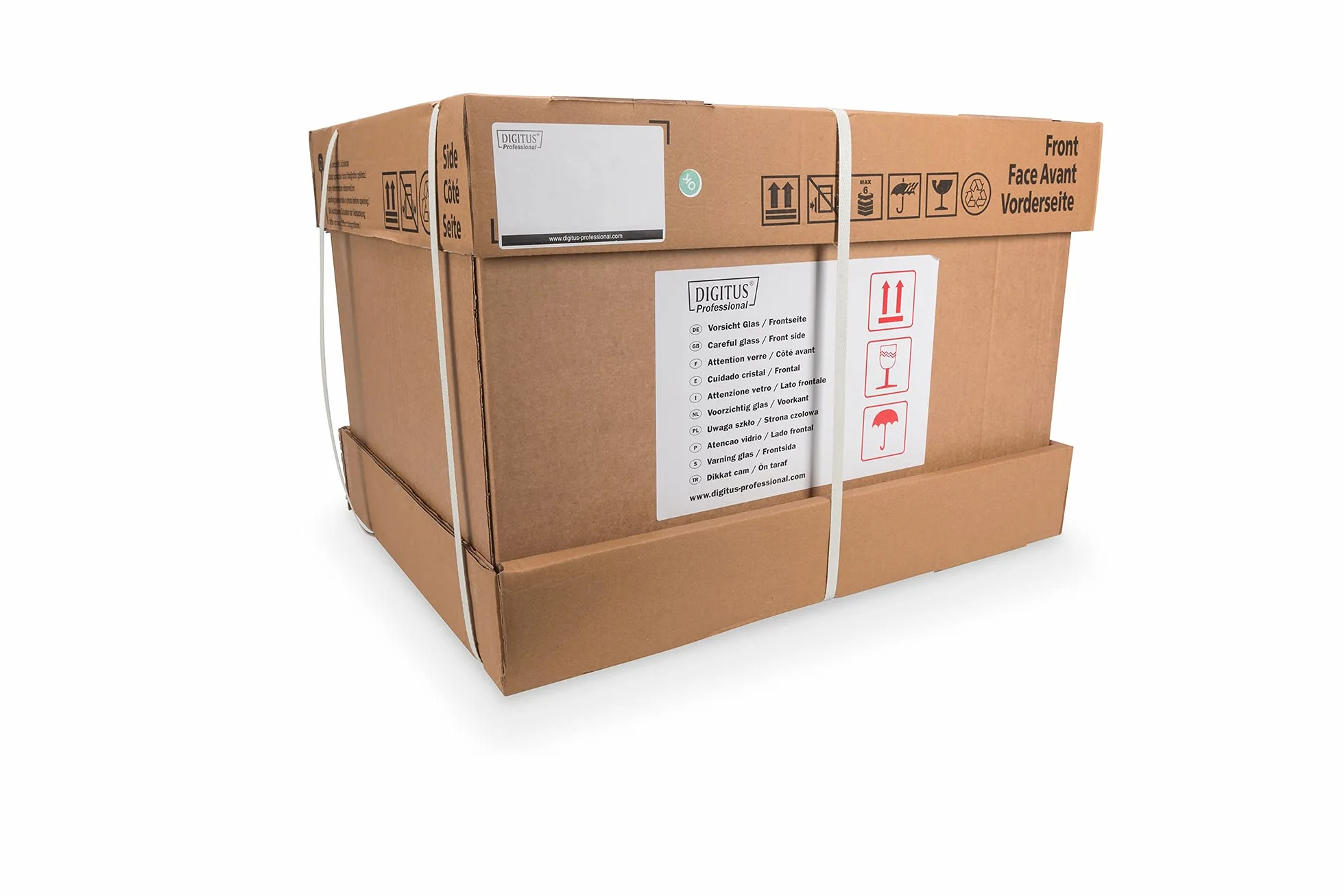 DIGITUS Armadio di rete – Rack da 19 pollici – 16U – 600 mm x 450 mm (LxP) – Profondità utile 370 mm – Montaggio a parete – Portata 100 kg – Porta in vetro di sicurezza – IP20 – Serie Unique – Nero