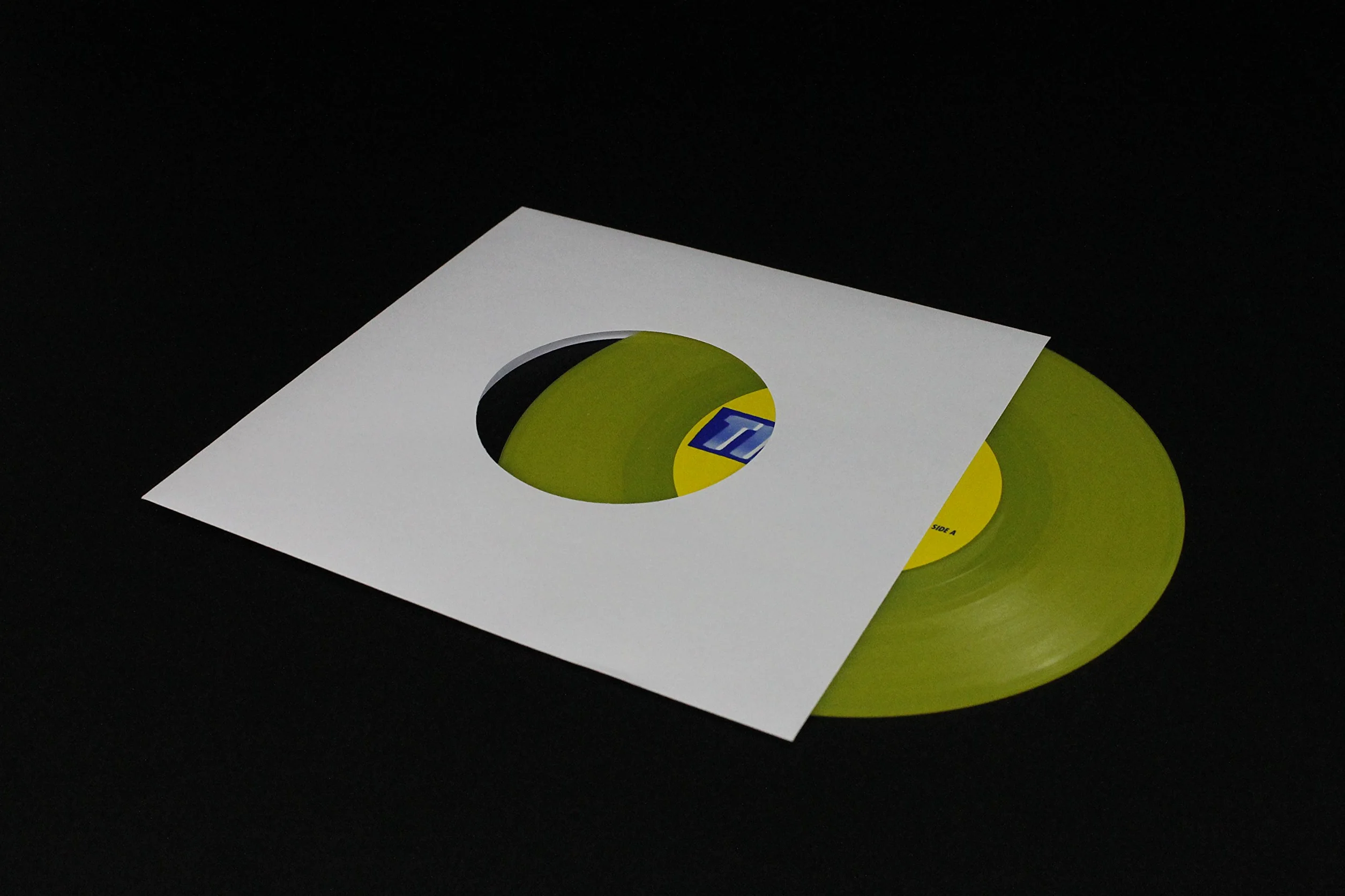 MC DAISON 100 BUSTE COPERTINE CUSTODIE in CARTA BIANCA SPESSA 60gr/m forata per dischi 45 giri rpm 7" per vinile diametro 18 cm