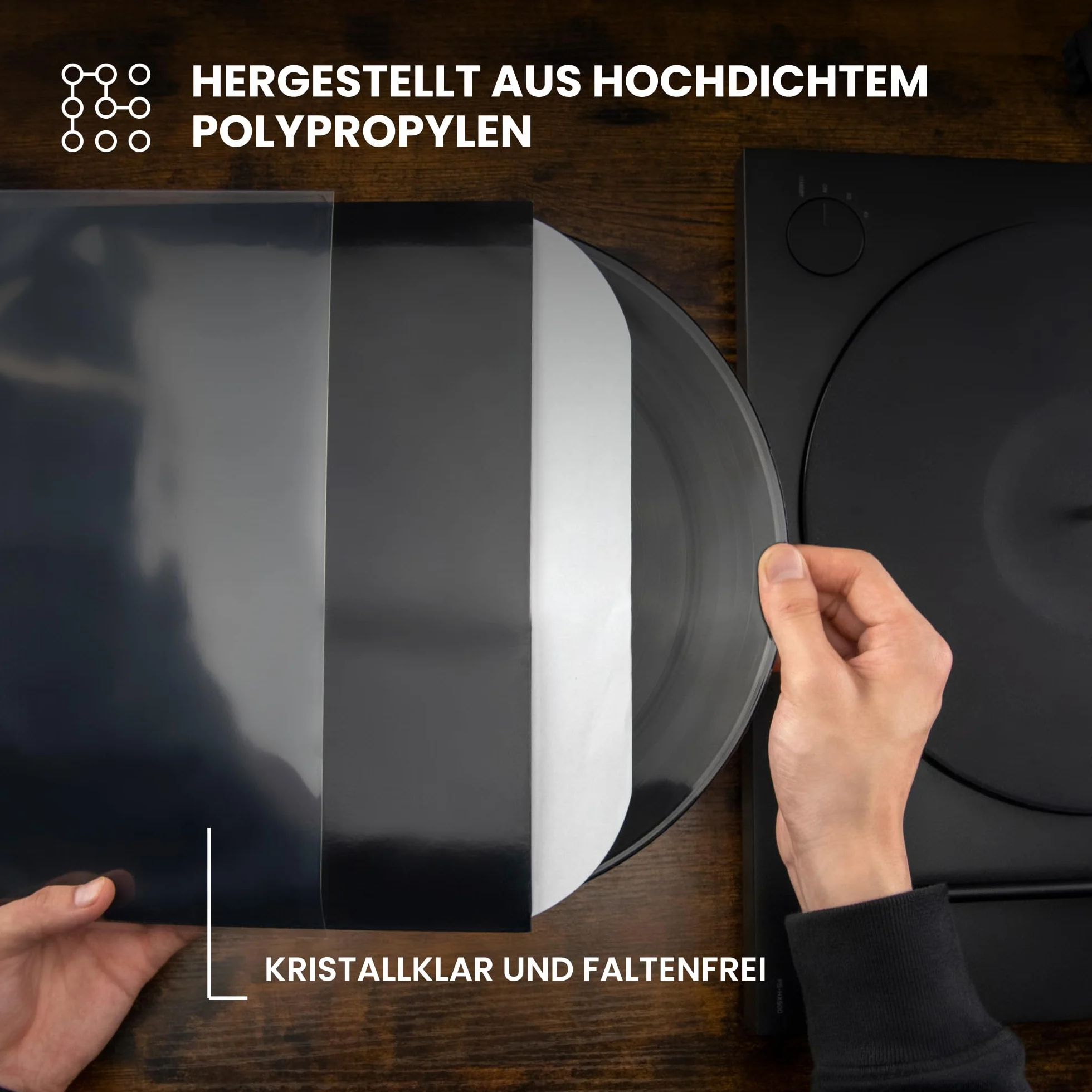 Big Fudge Buste per Vinili 33 Giri Esterne - 50 Buste Vinile - 3 Mil di Spessore per Dischi Vinile 12 Pollici - Custodie Protettive Trasparenti in Polipropilene Resistente