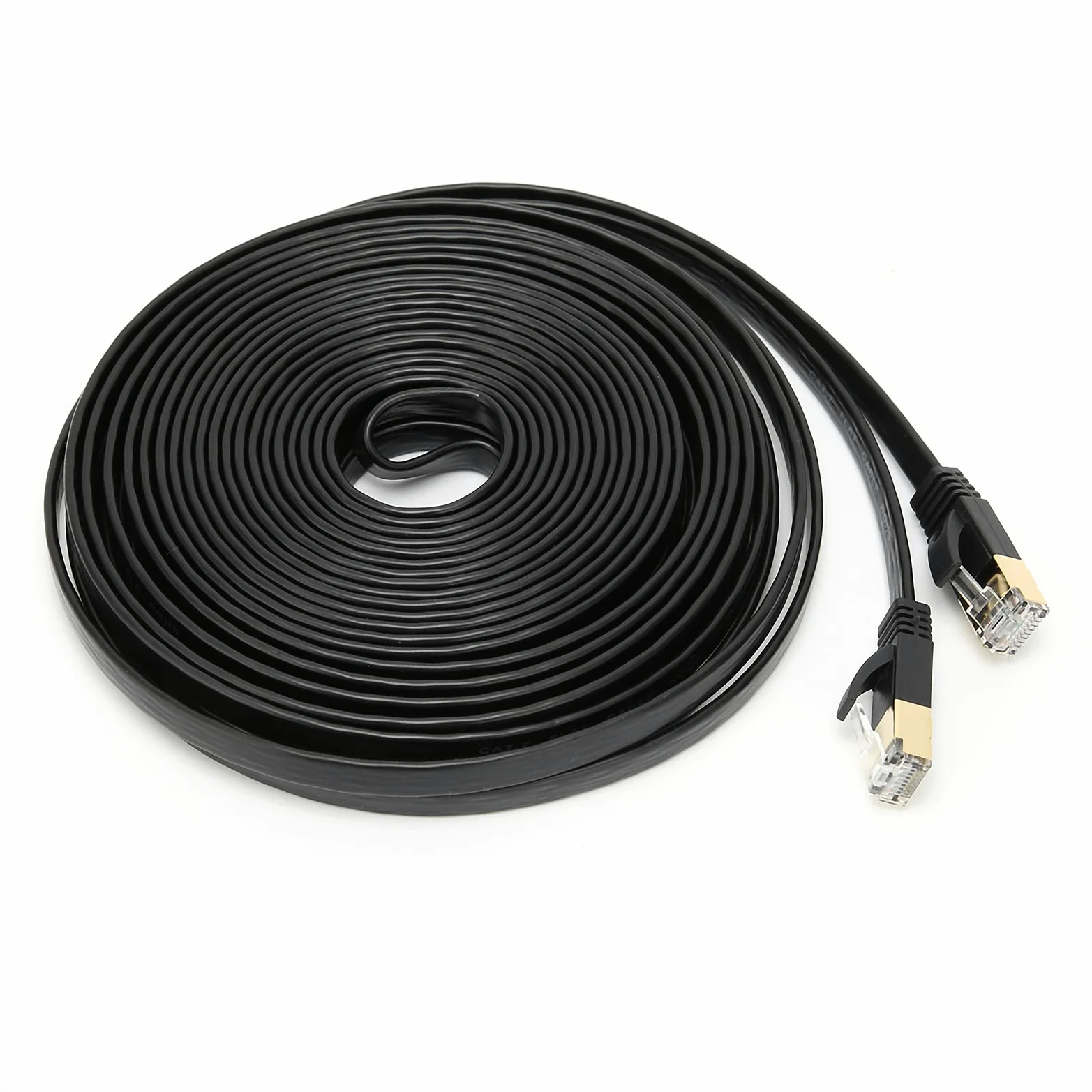 ViaGasaFamido Cavo Ethernet CAT7, Cavo LAN Ad Alta velocità da 10 Gbps per Carichi Pesanti, Connettore RJ45 Placcato Oro da 600 Mhz per Giochi su Router (#8)