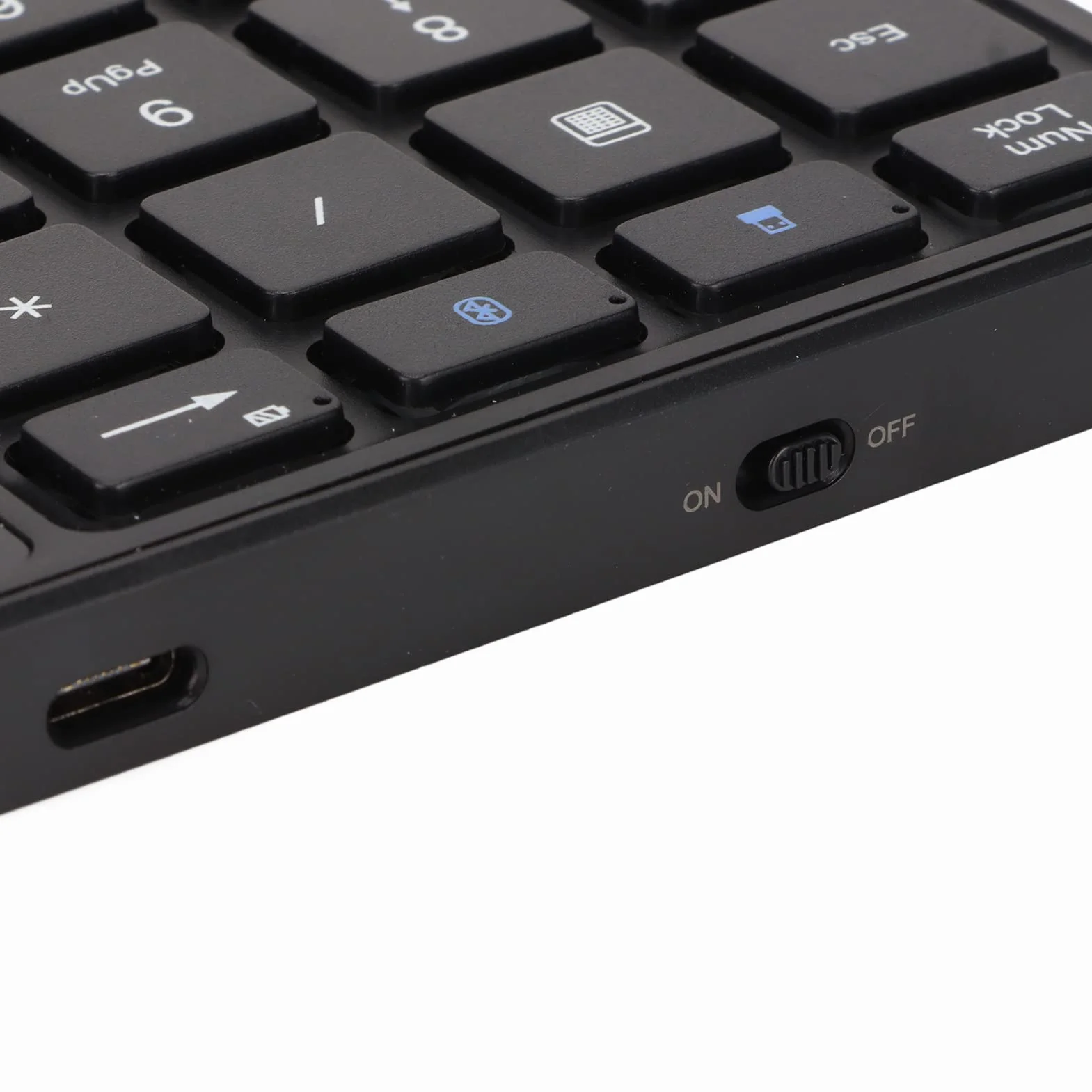 Alomejor Tastierino Numerico Wireless 2 in 1 Tastierino Numerico con Touchpad per un Accesso Rapido Negli Spazi di Lavoro Leggero (BLACK)