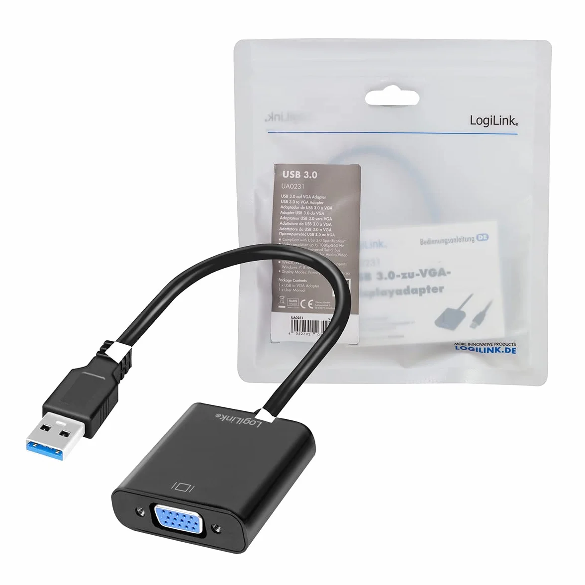 LogiLink Adattatore USB 3.0 a VGA, UA0231
