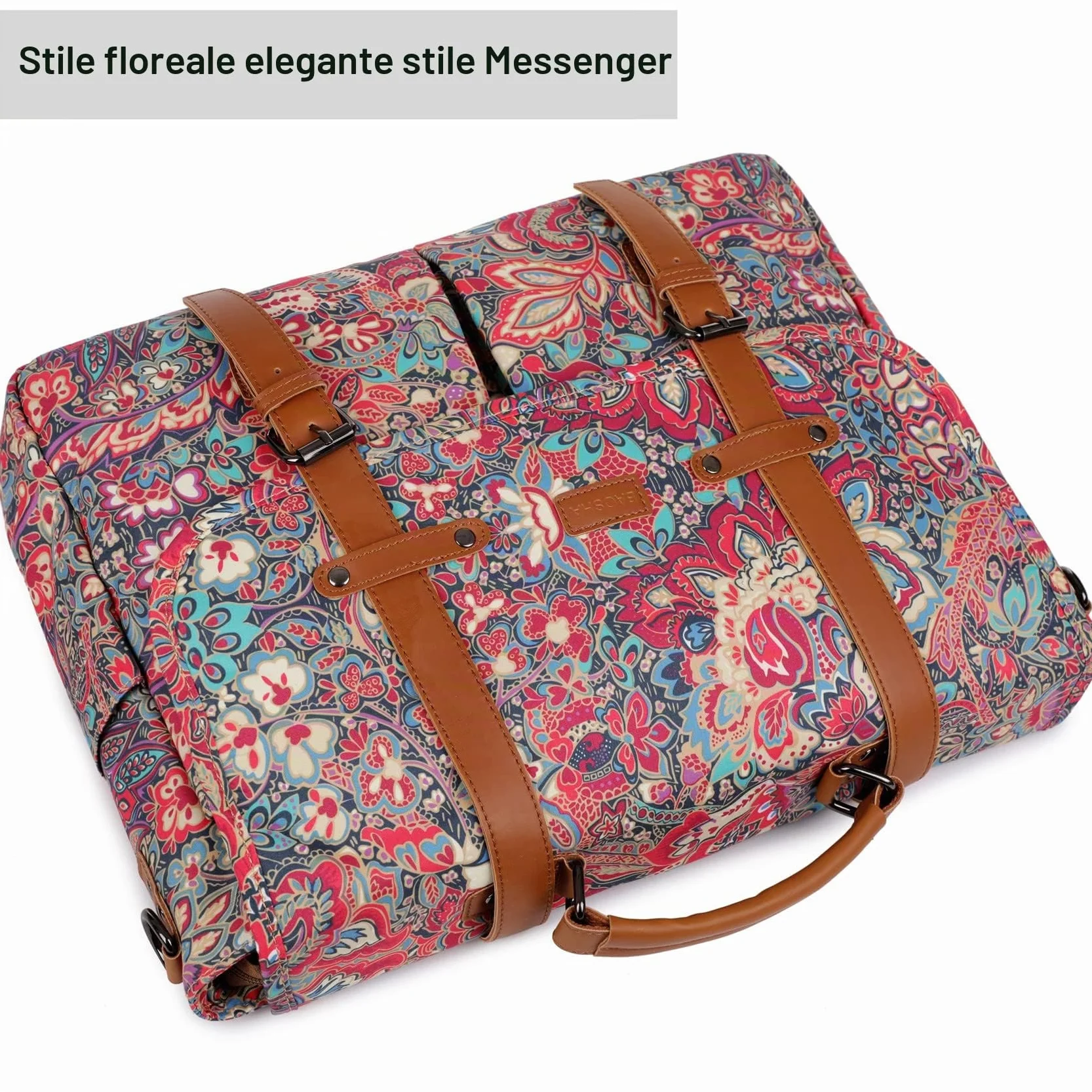 Borsa a tracolla da donna stampa computer portatile borsa 15,6 pollici valigetta Satchel borsa a tracolla Bookbag YL-01
