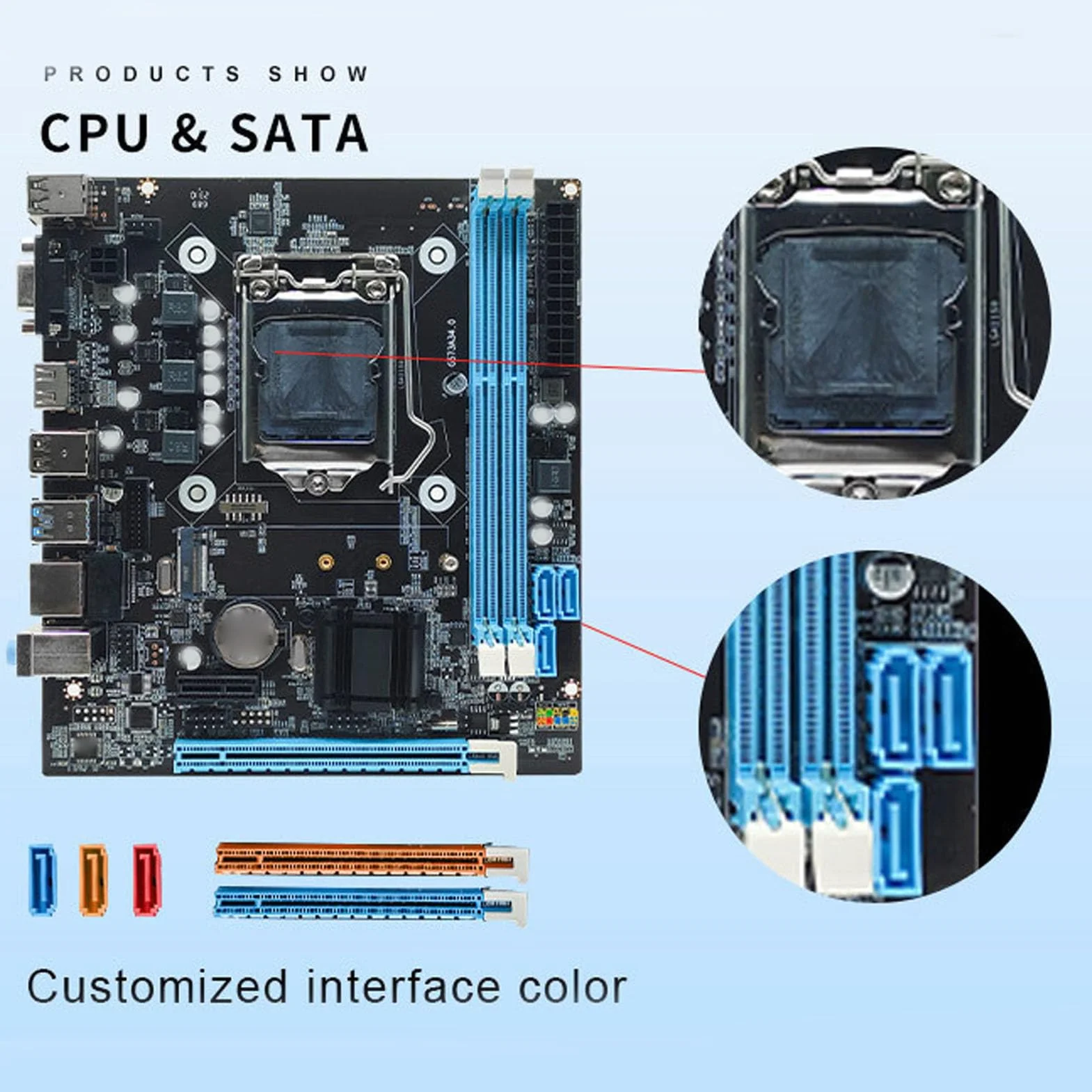 Scheda Madre del Computer, Scheda Madre per Giochi ATX, DDR3 a Doppio Canale, Slot LGA1150, Scheda Madre M.2 NVMe NGFF PCIE, SATA 6Gb/s, VGA, HDMI,LAN, Supporto I3/i5/i7