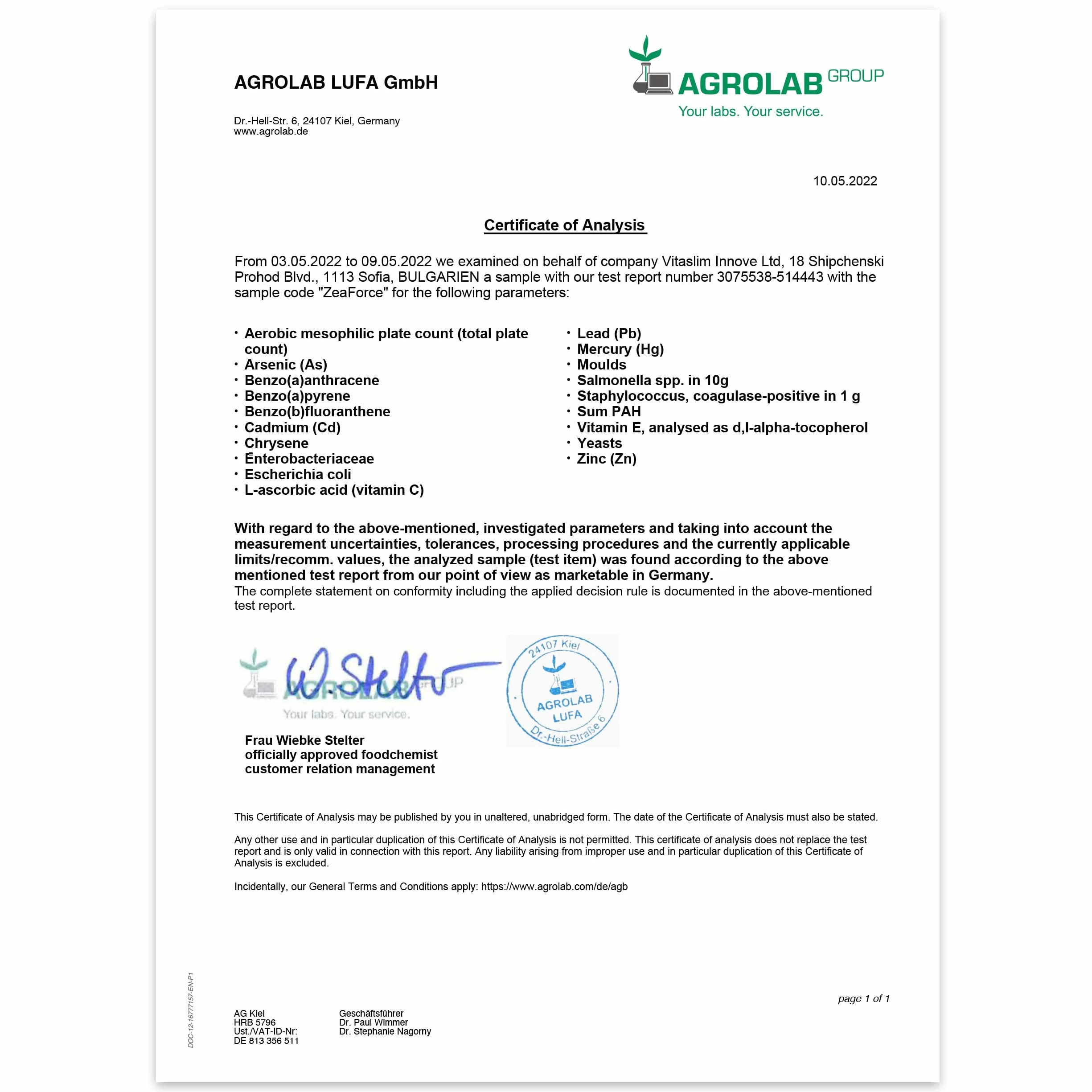 Formula liquida concentrata ad azione multidirezionale per prestazioni visive ottimali