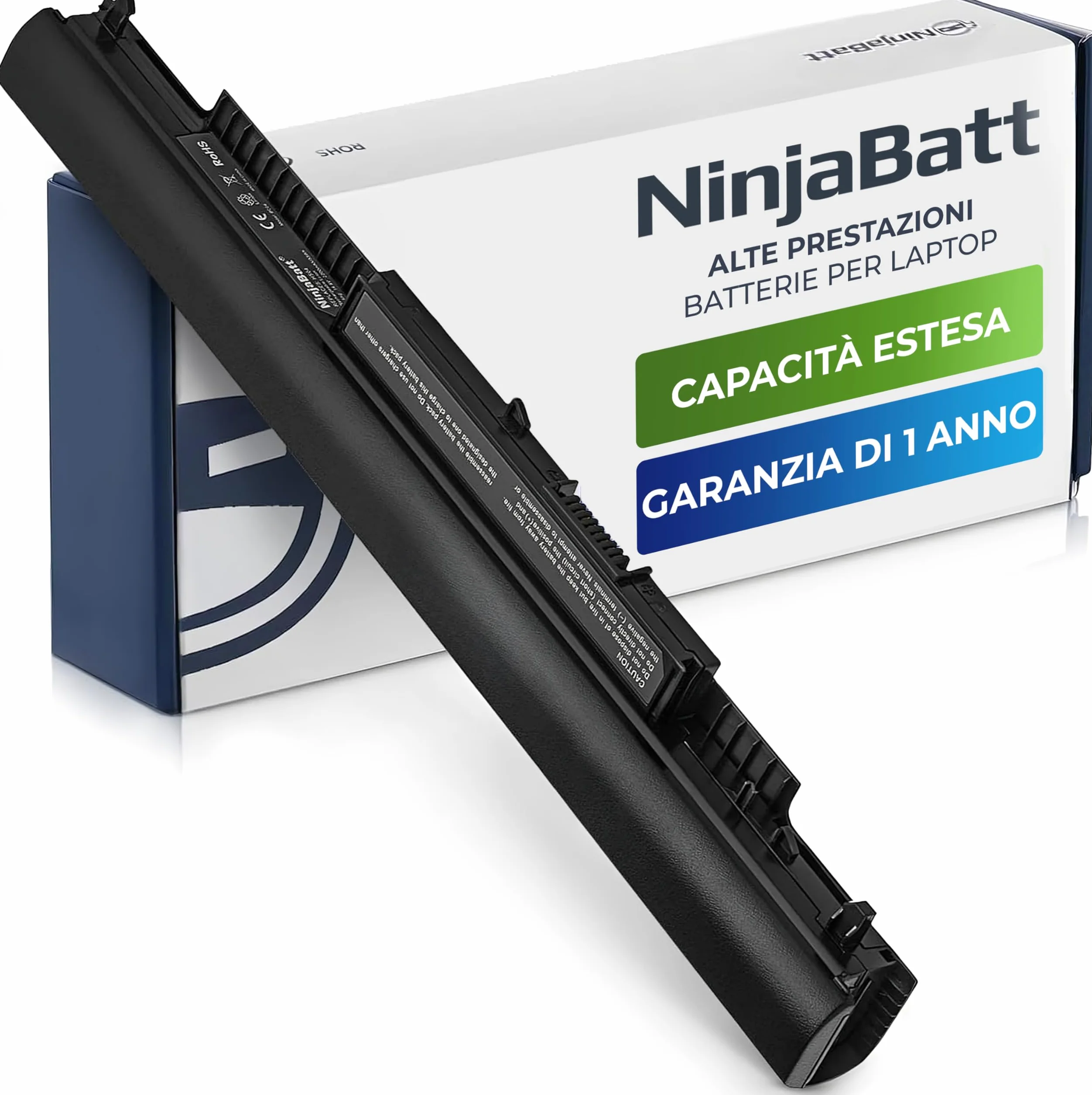 NinjaBatt Batteria per HP 807957-001 807956-001 HS04 HS03 HSTNN-LB6V 807612-421 HSTNN-LB6U 250 G5 807611-421 TPN-C125 15-AF067SA 843532-851 – Lunga durata [4 celle/2200 mAh/33Wh]