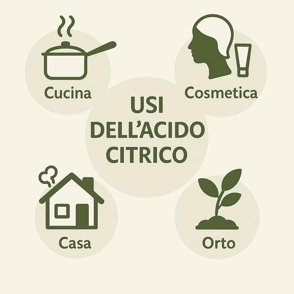 ACIDO CITRICO ALIMENTARE 1 kg BiOro 100% Puro Food Grade Detergente Disincrostante naturale