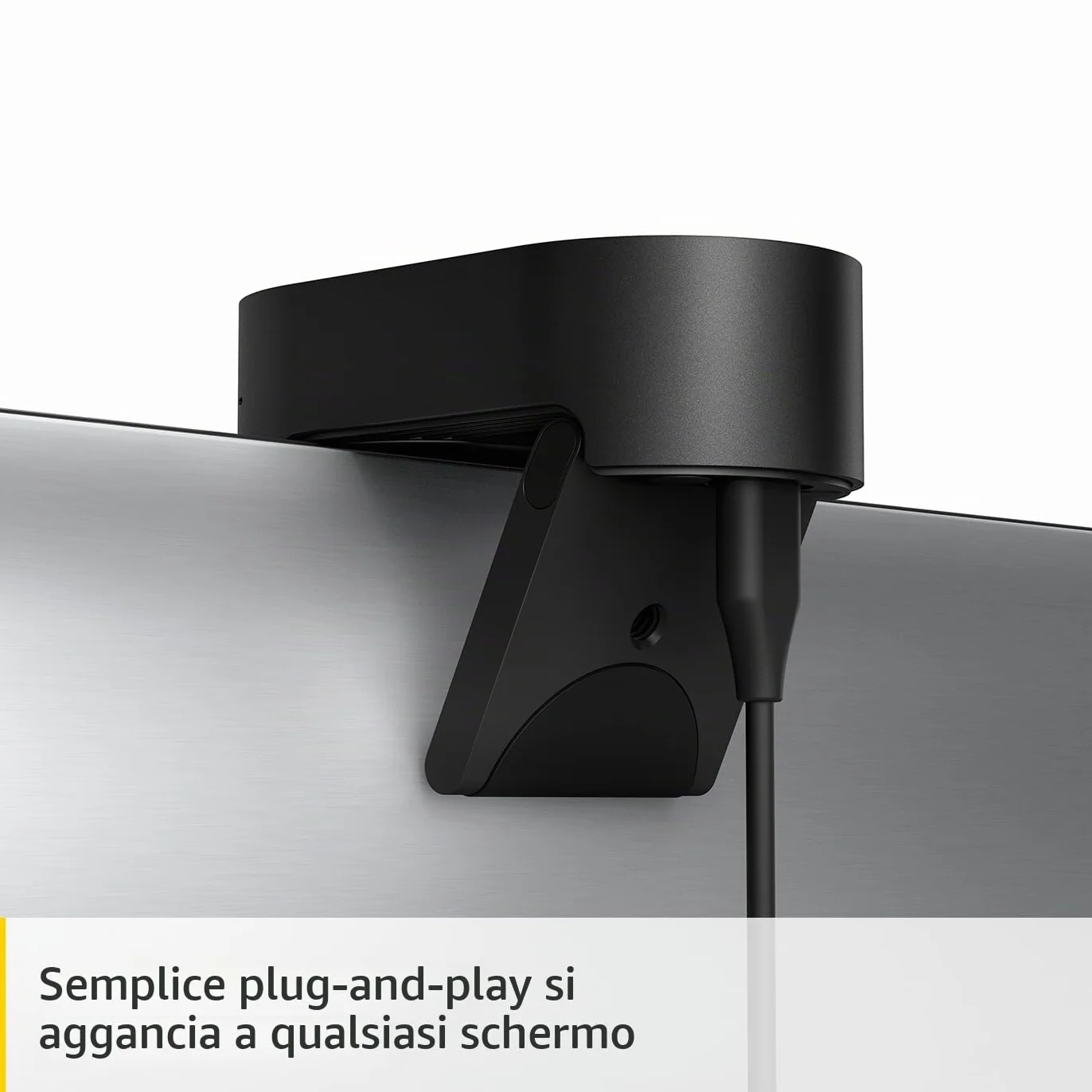 Jabra PanaCast 20 Webcam per videoconferenze in 4K Videocamera Plug & Play, con risoluzione 4K Ultra-HD e IA integrata, zoom intelligente e ottimizzazione dell'illuminazione