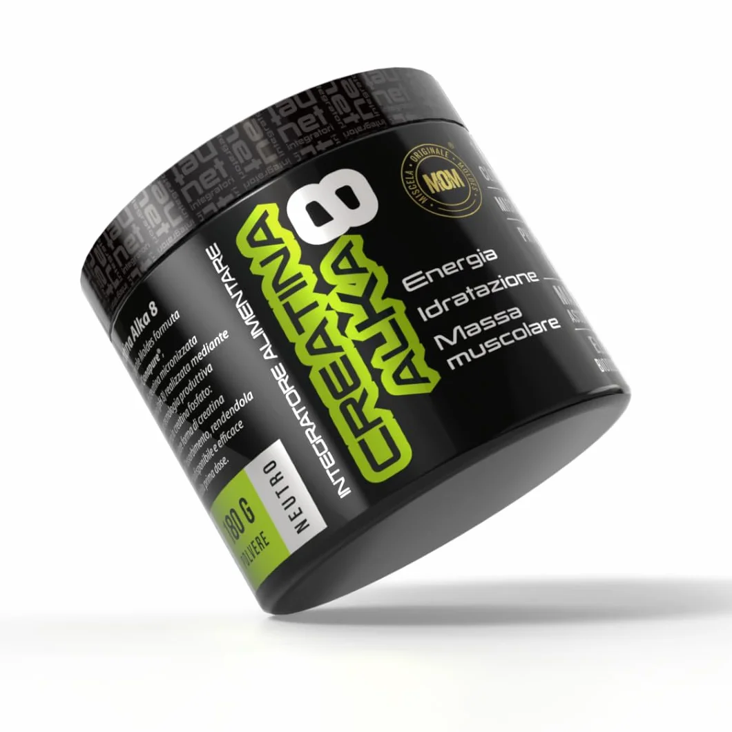 NET Integratori CREATINA ALKA 8-180g Creatina Monoidrata Micronizzata Clonapure Pre-Post Workout